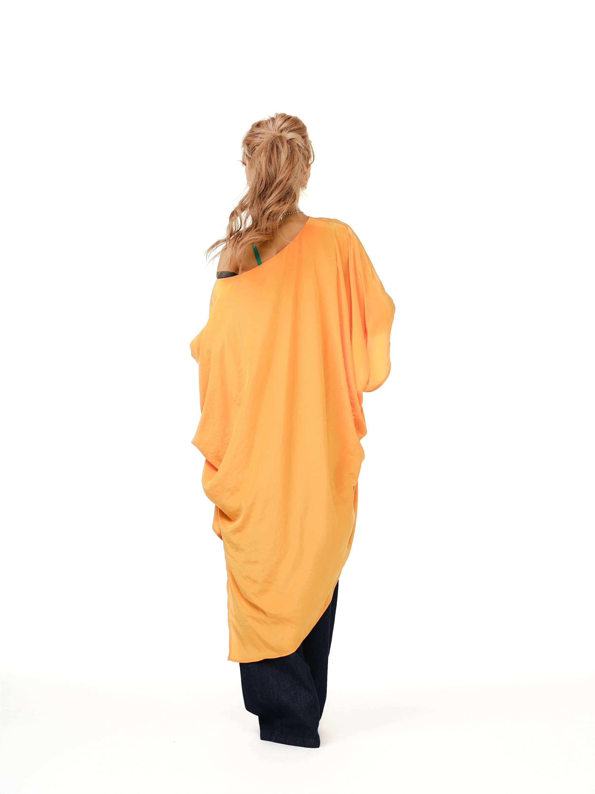 Orange Oversized Мaxi Tunic - Image 7