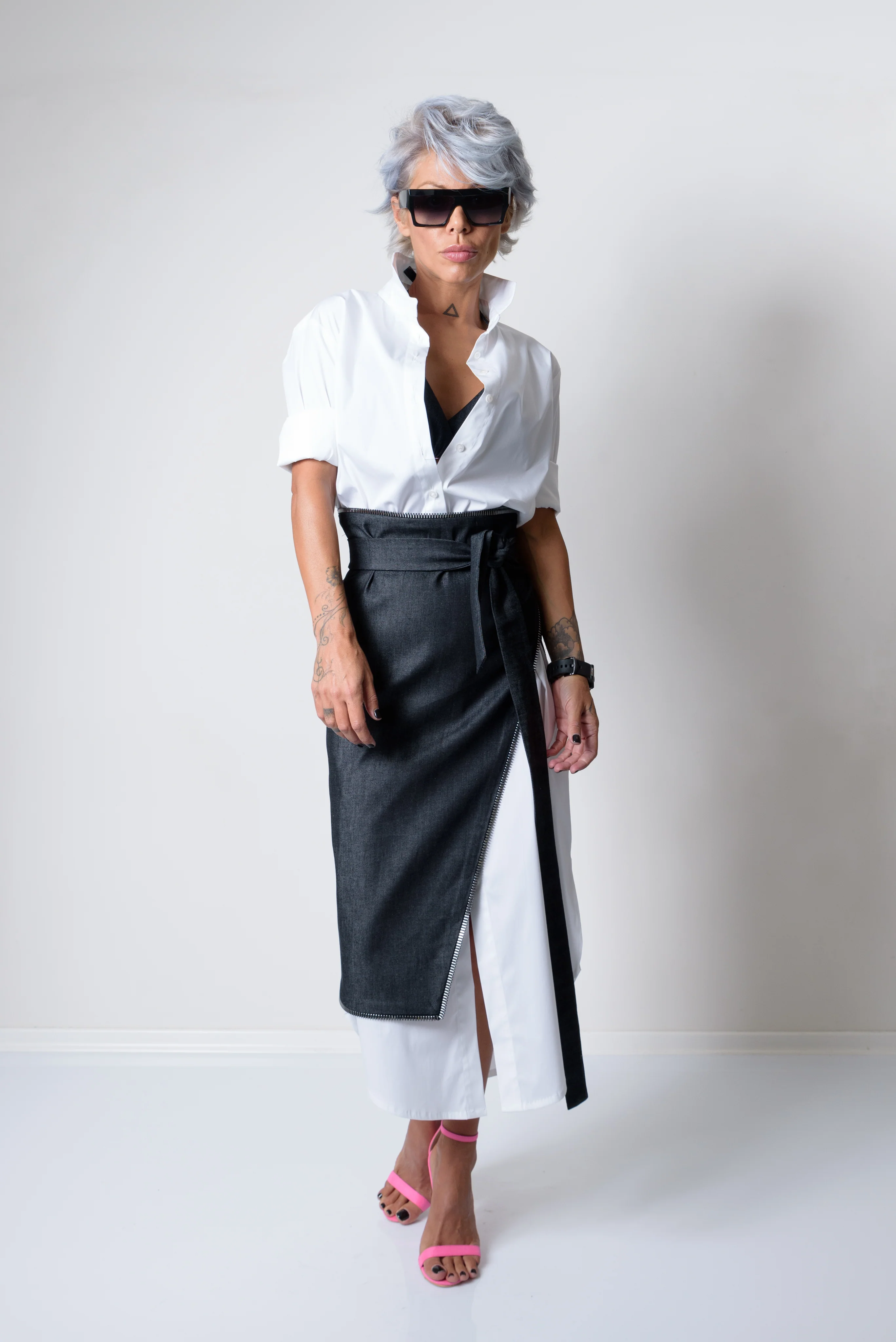 Maxi Oversized White Shirt Dress - Image 4