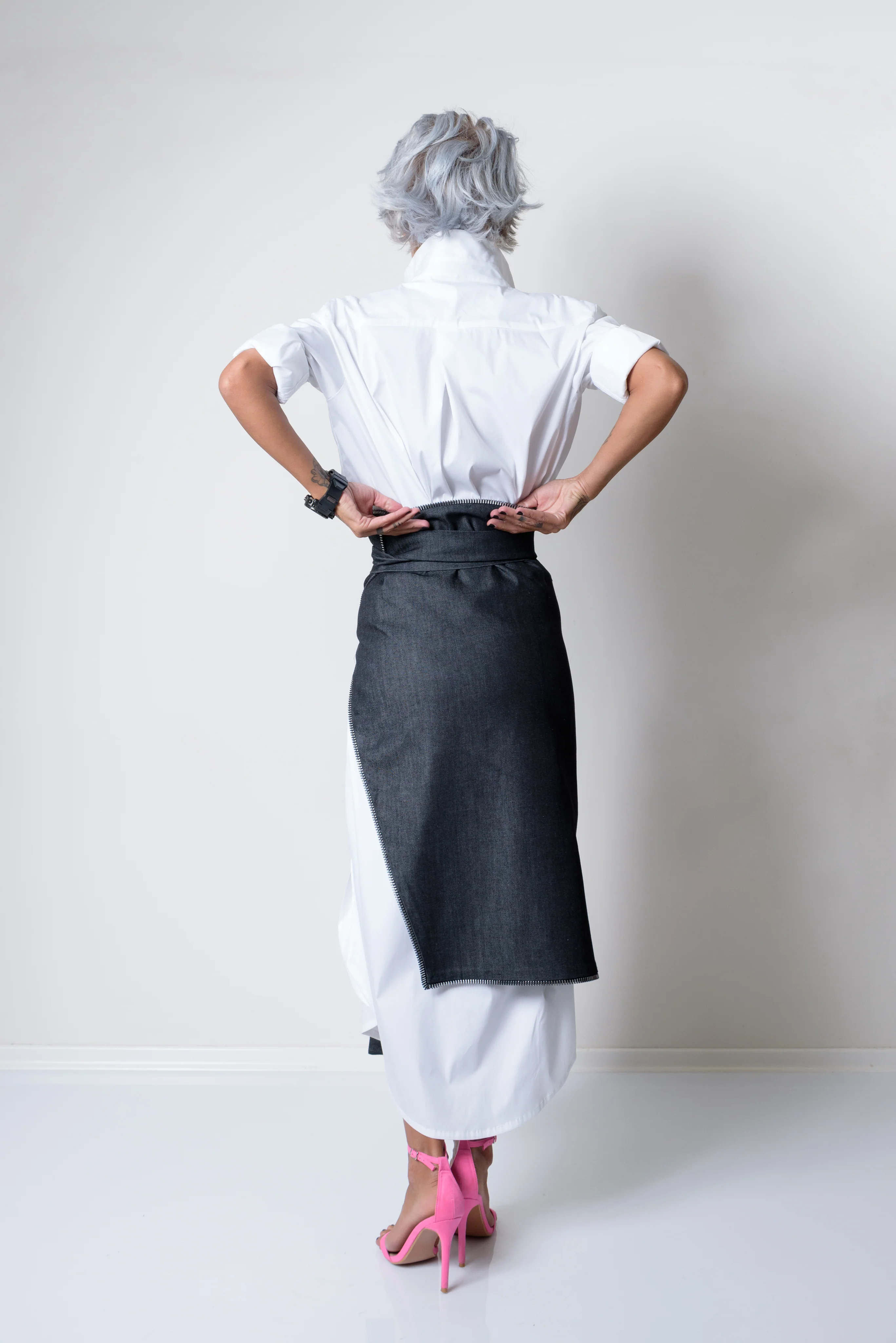 Maxi Oversized White Shirt Dress - Image 6