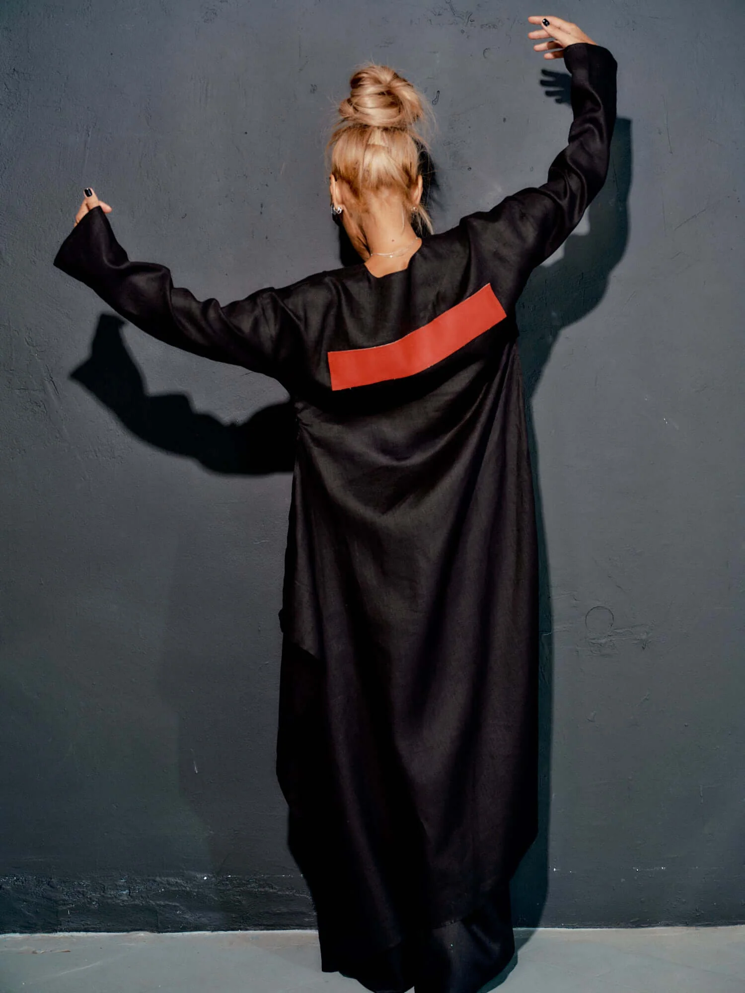 Black Co-Ord Set with Tunic and Pants - Image 3