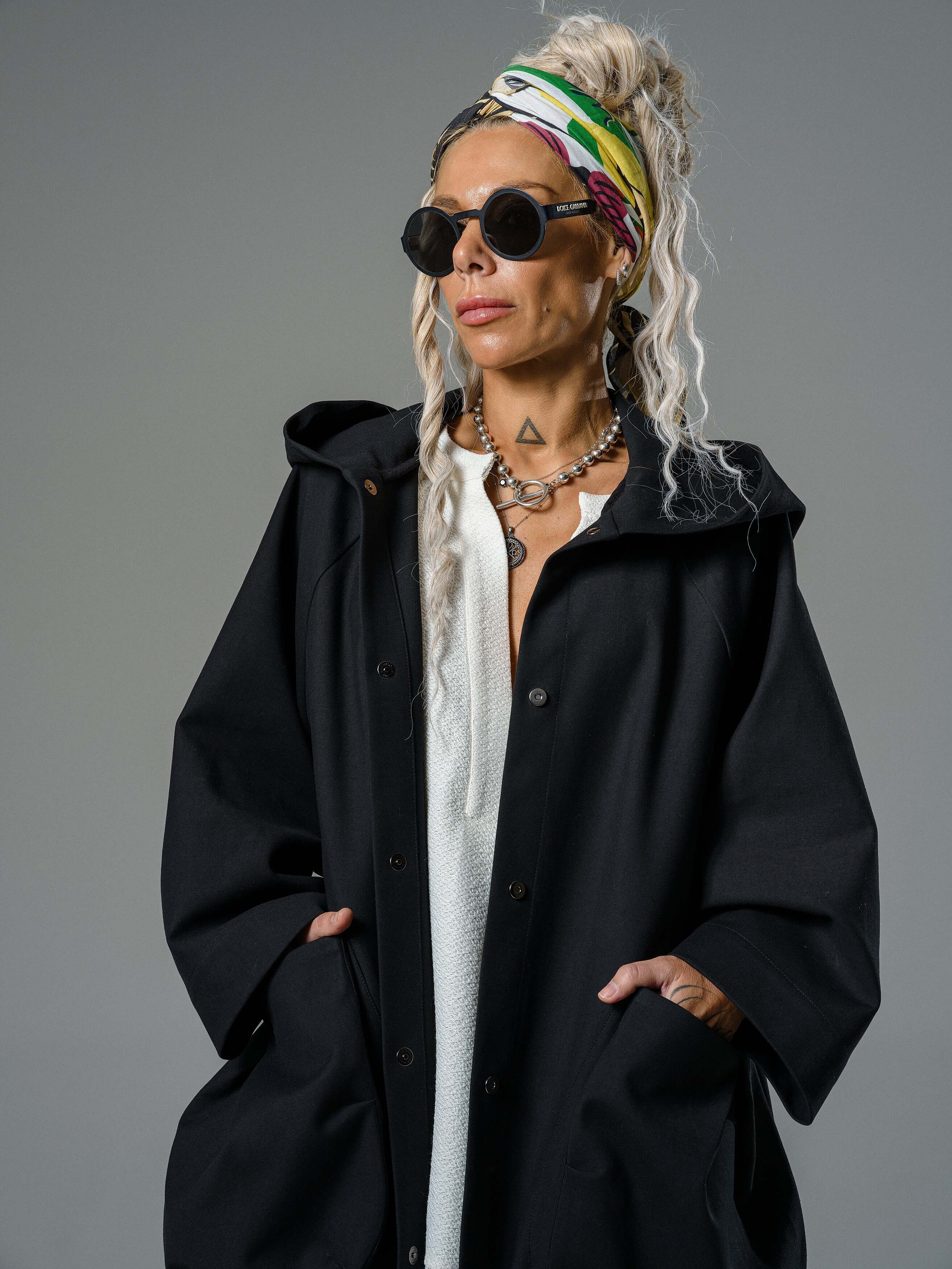 Black Oversized Hooded Jacket - Image 10
