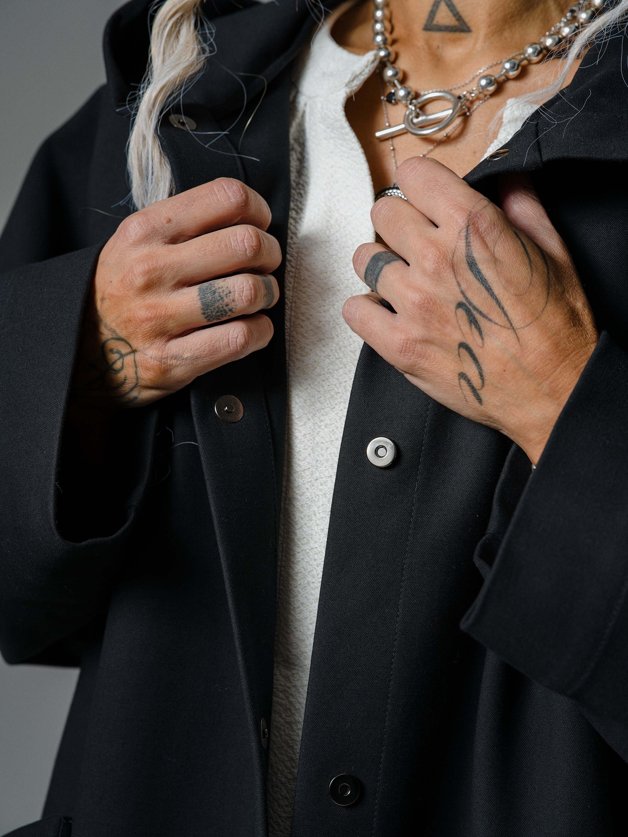 Black Oversized Hooded Jacket - Image 5
