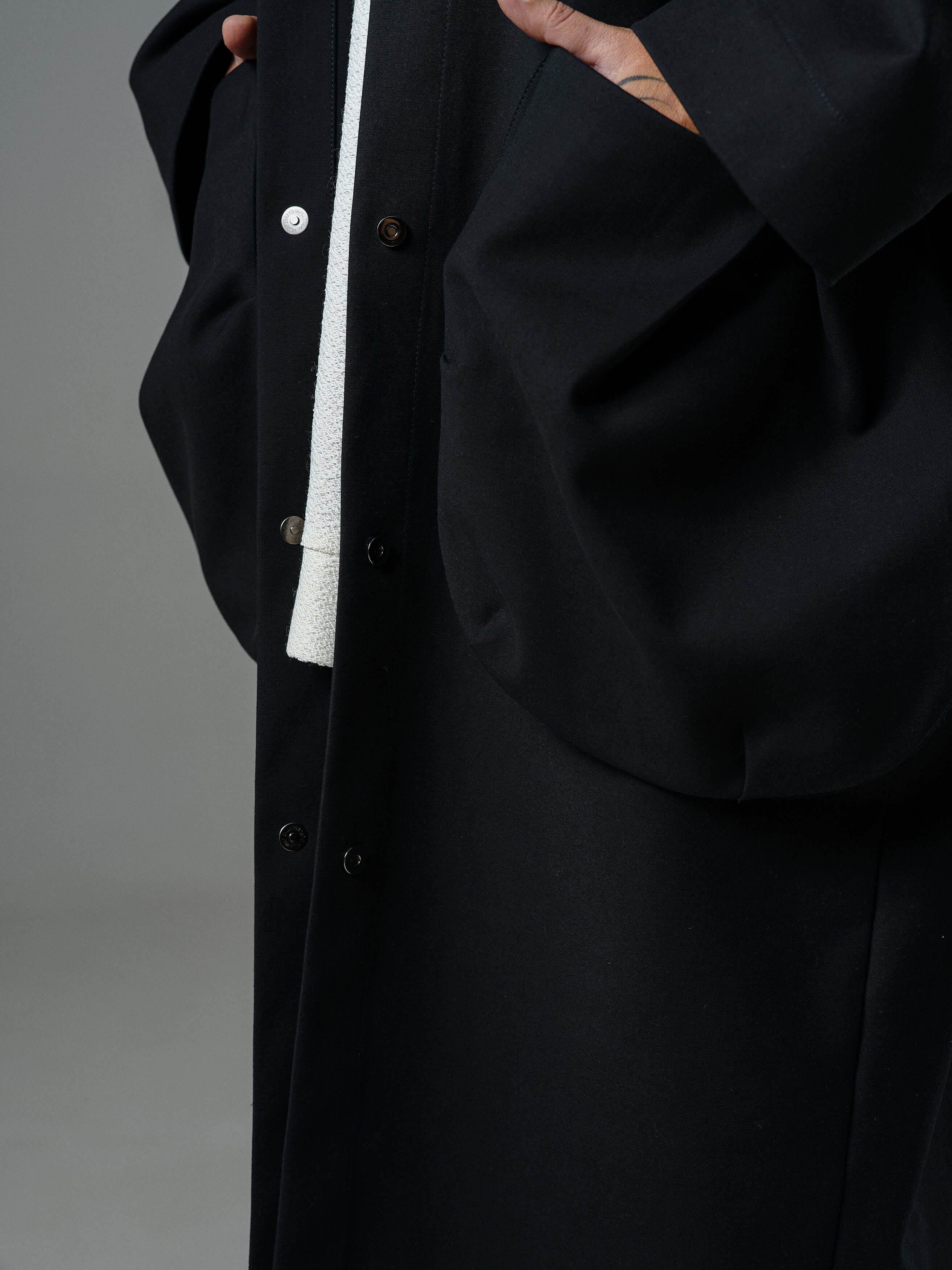 Black Oversized Hooded Jacket - Image 6