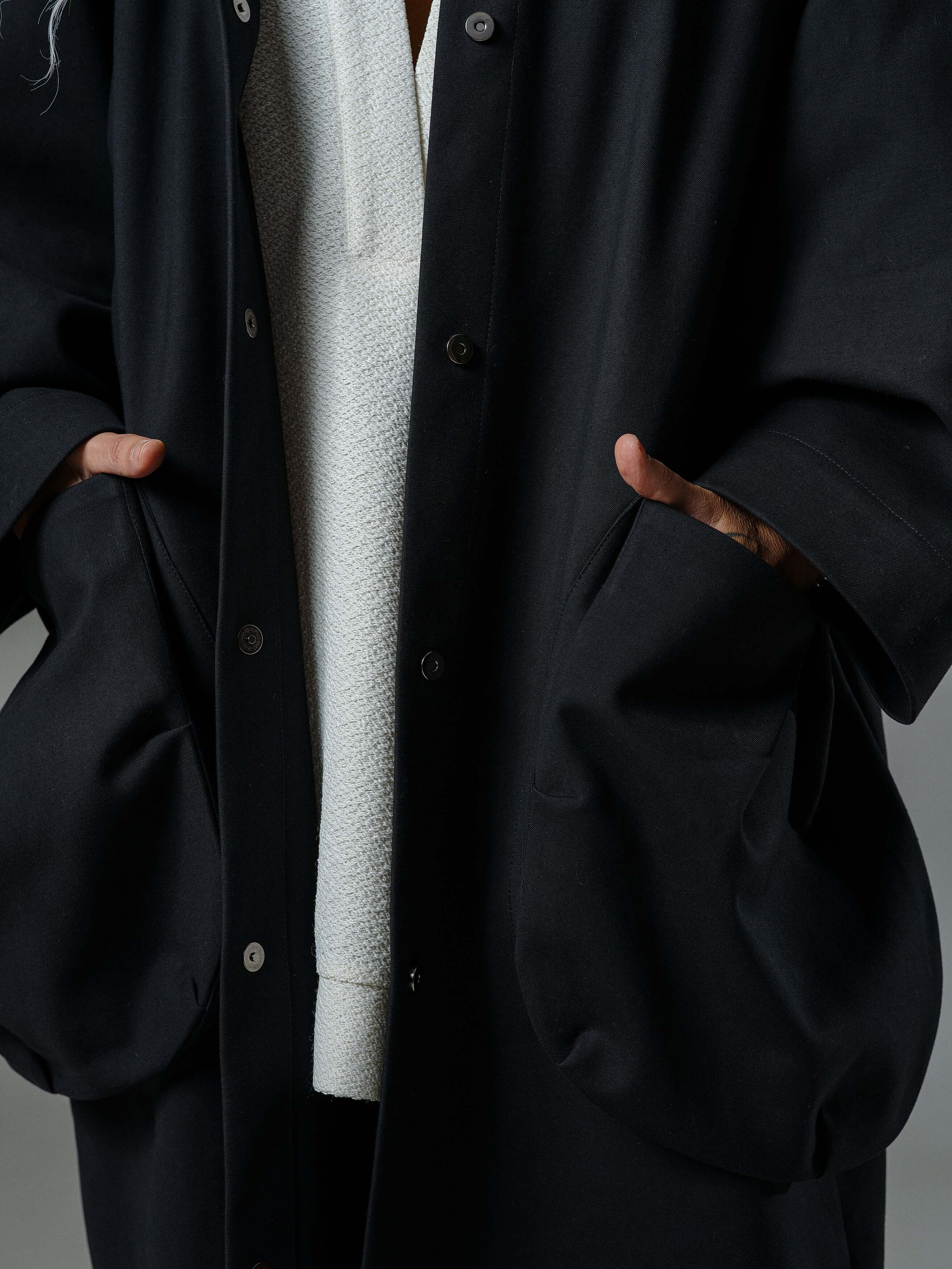 Black Oversized Hooded Jacket - Image 8