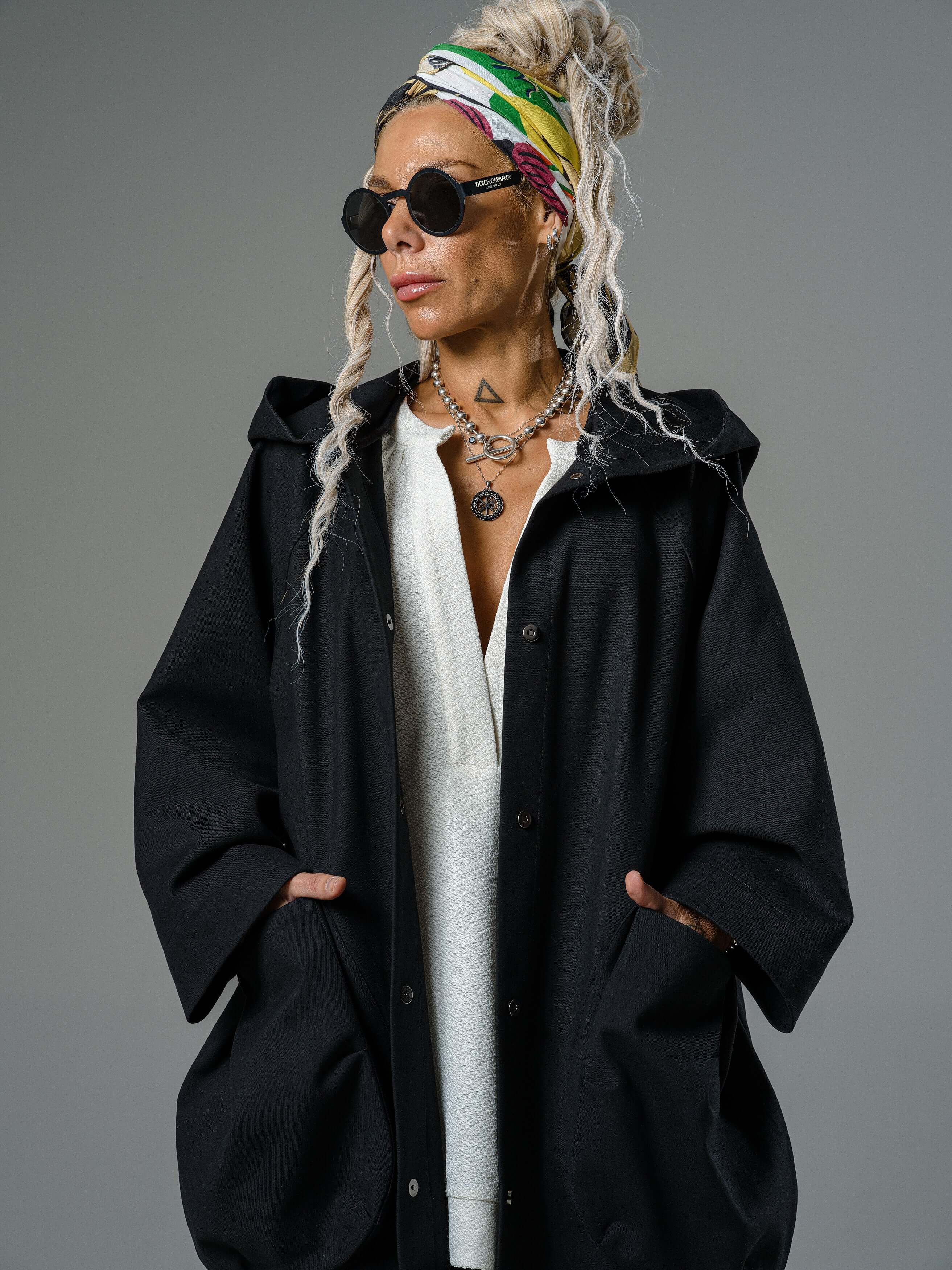 Black Oversized Hooded Jacket - Image 9