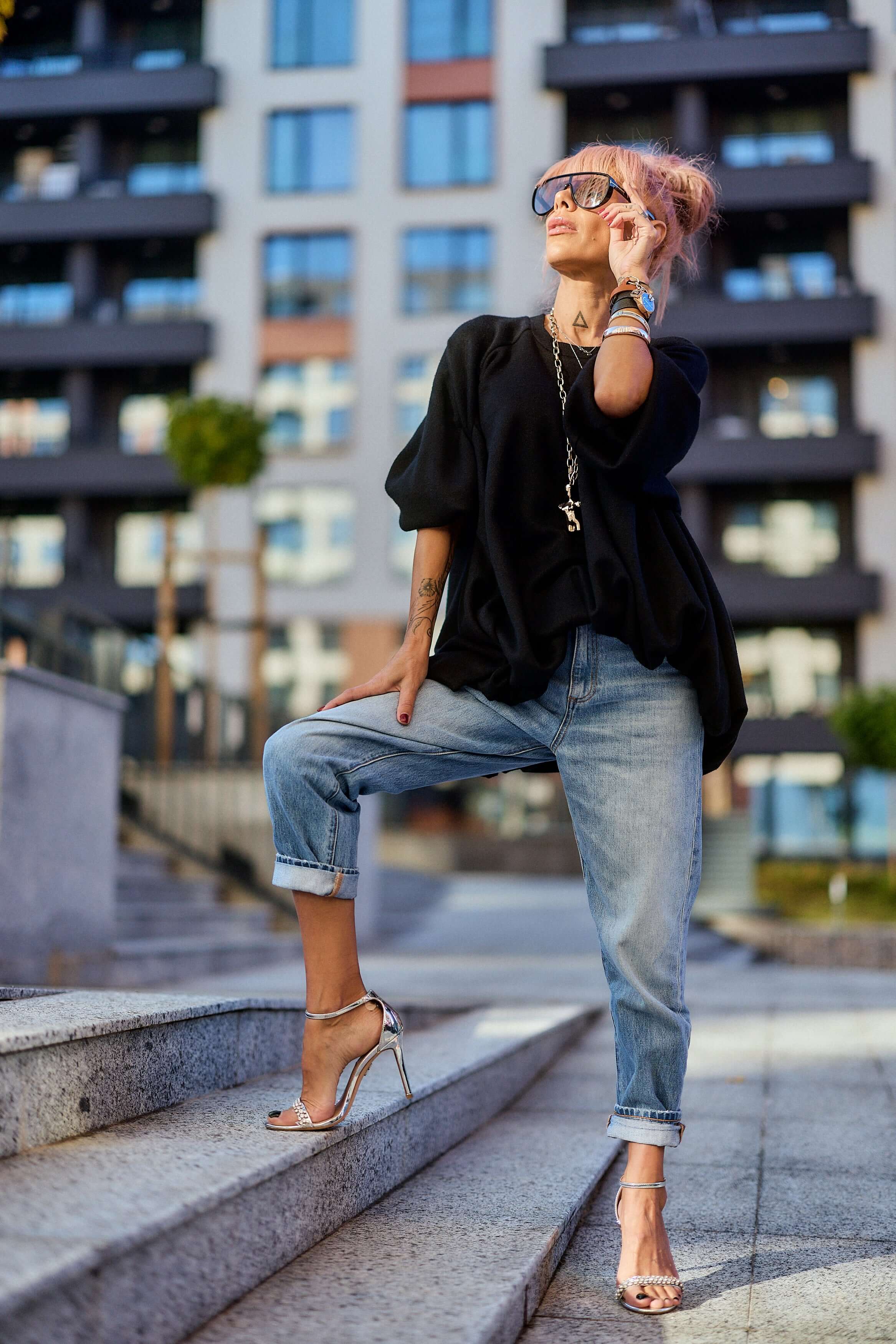 Black Oversized Sweater - Image 3
