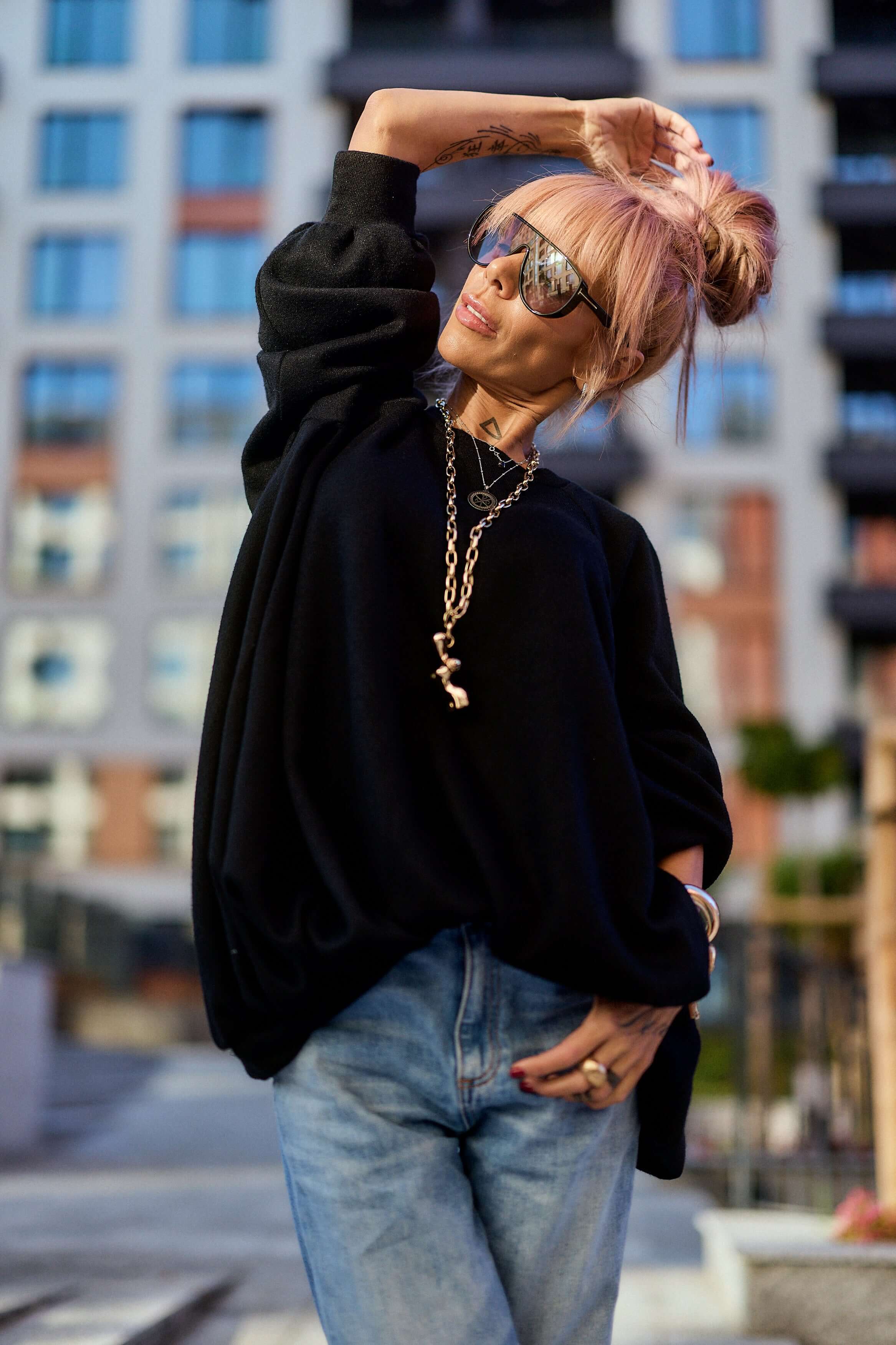 Black Oversized Sweater - Image 4
