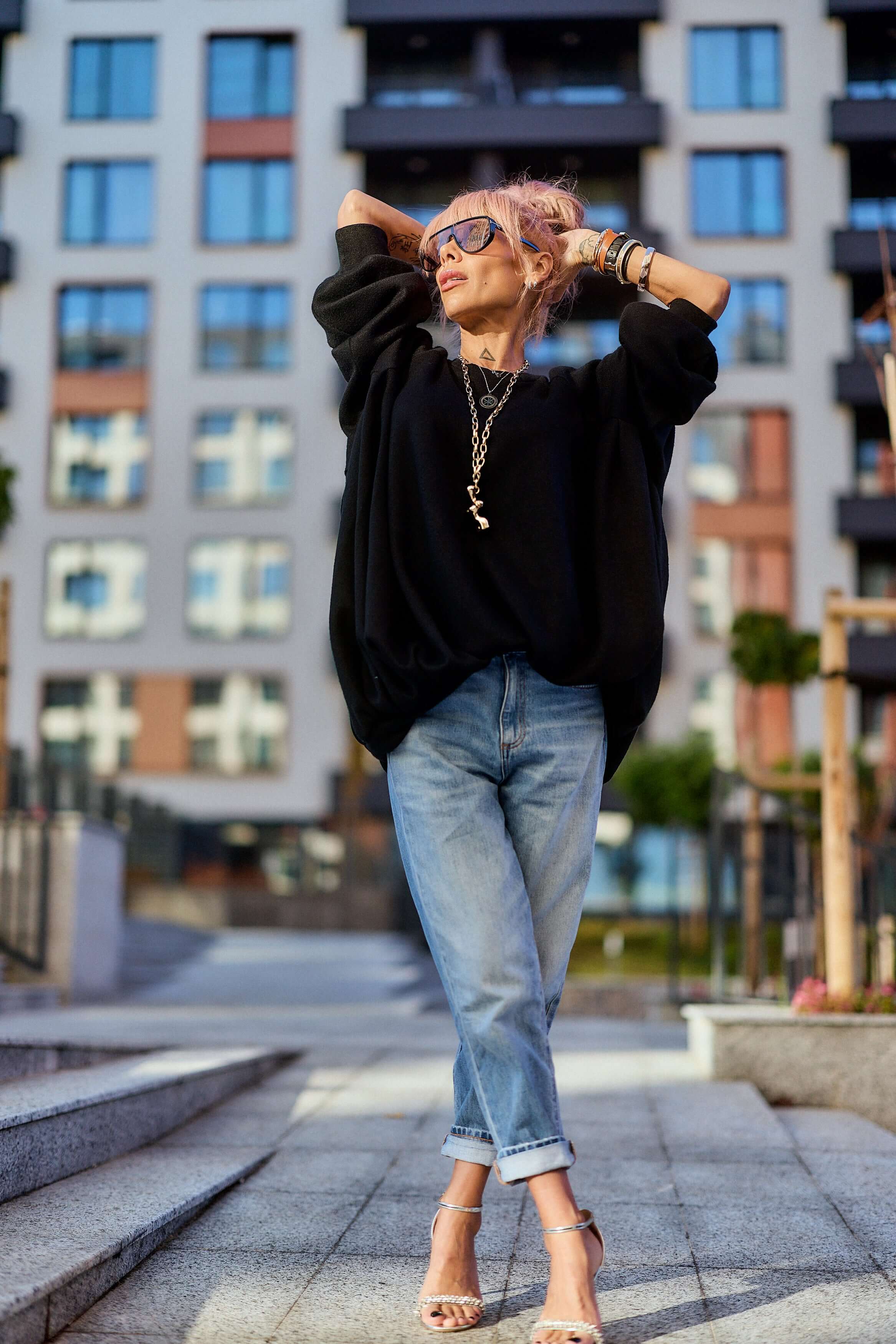 Black Oversized Sweater - Image 6