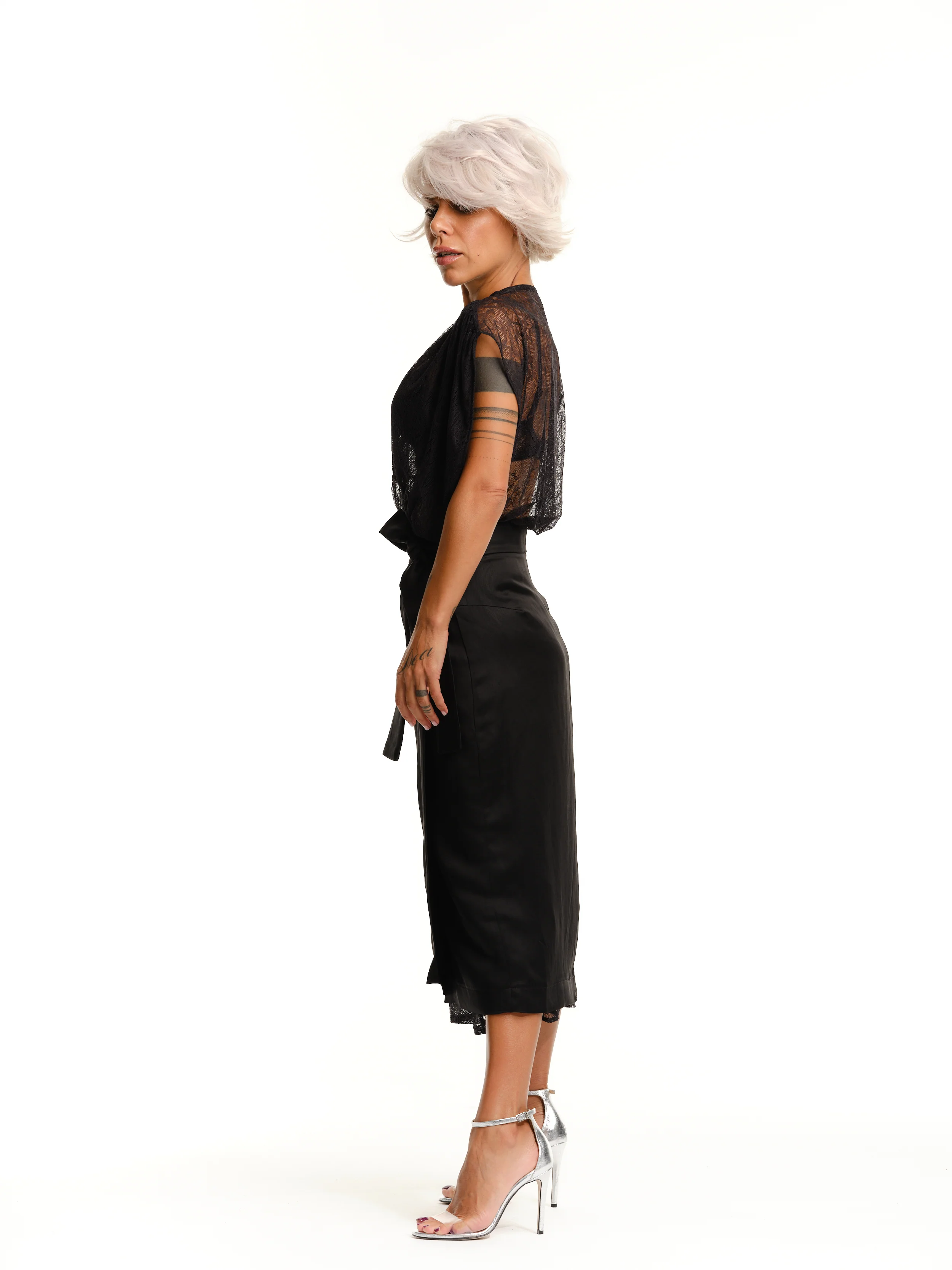 Lace Dress and Wrap Skirt Co-Ord Set - Image 5