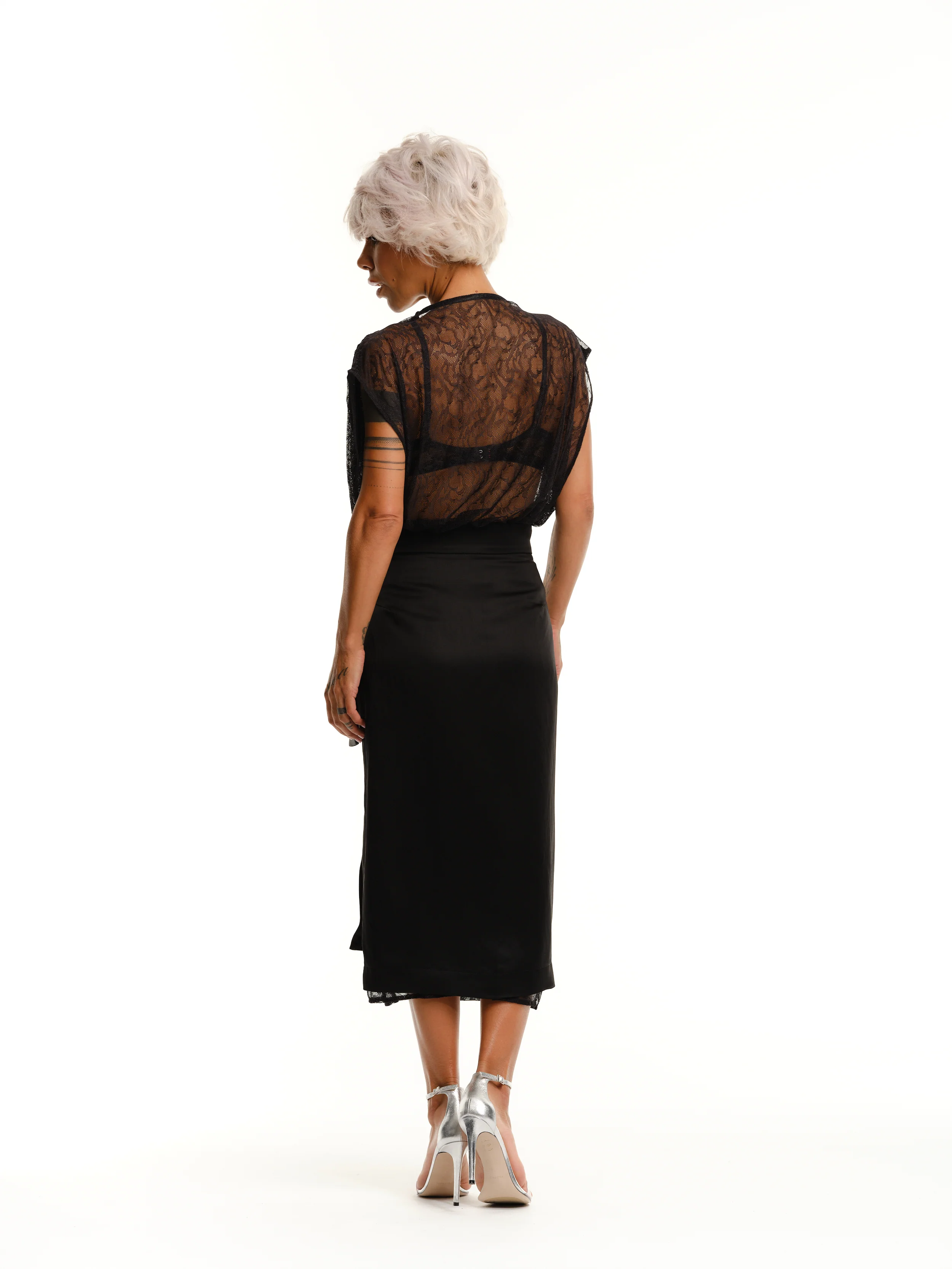 Lace Dress and Wrap Skirt Co-Ord Set - Image 6