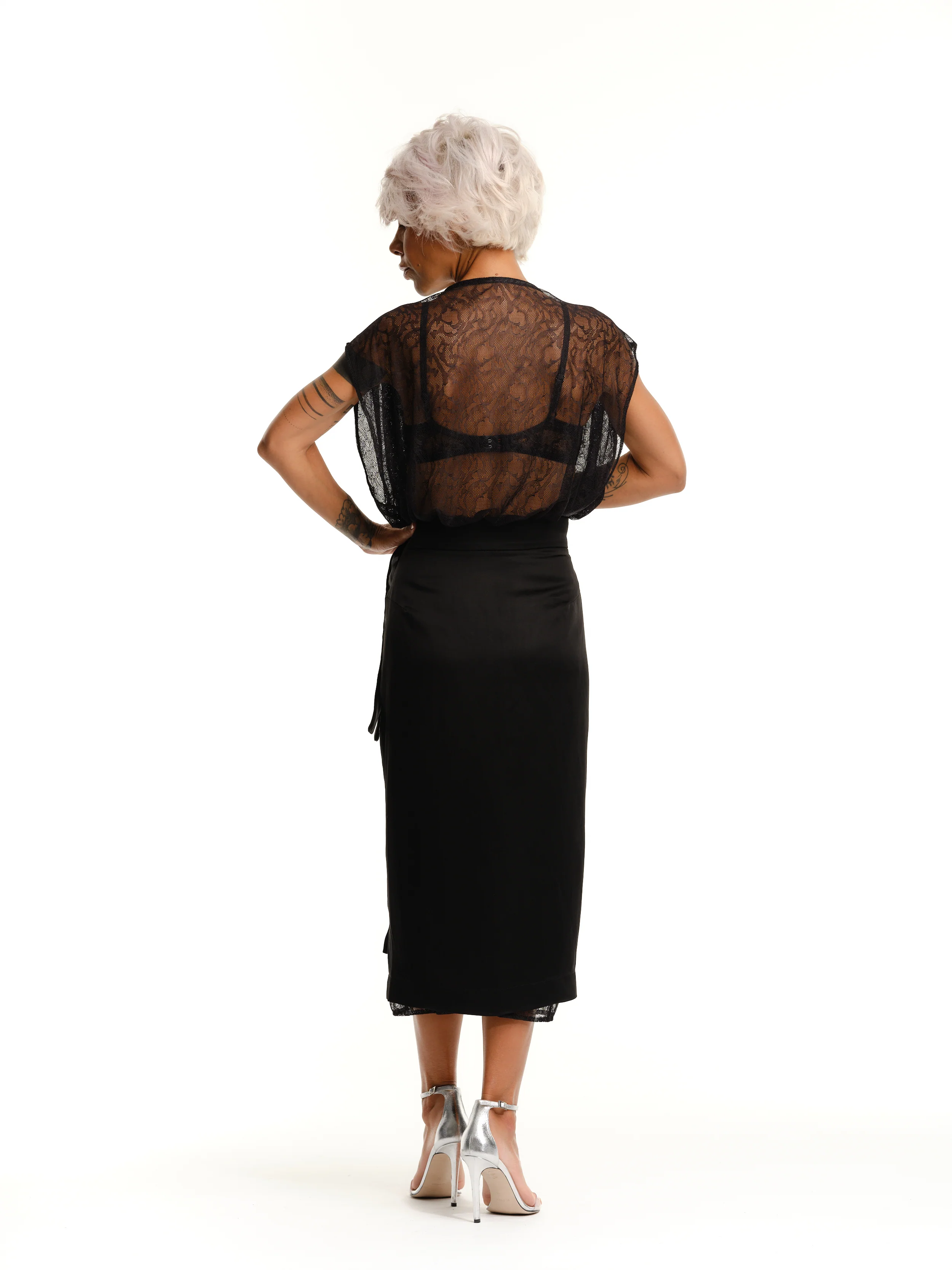 Lace Dress and Wrap Skirt Co-Ord Set - Image 7