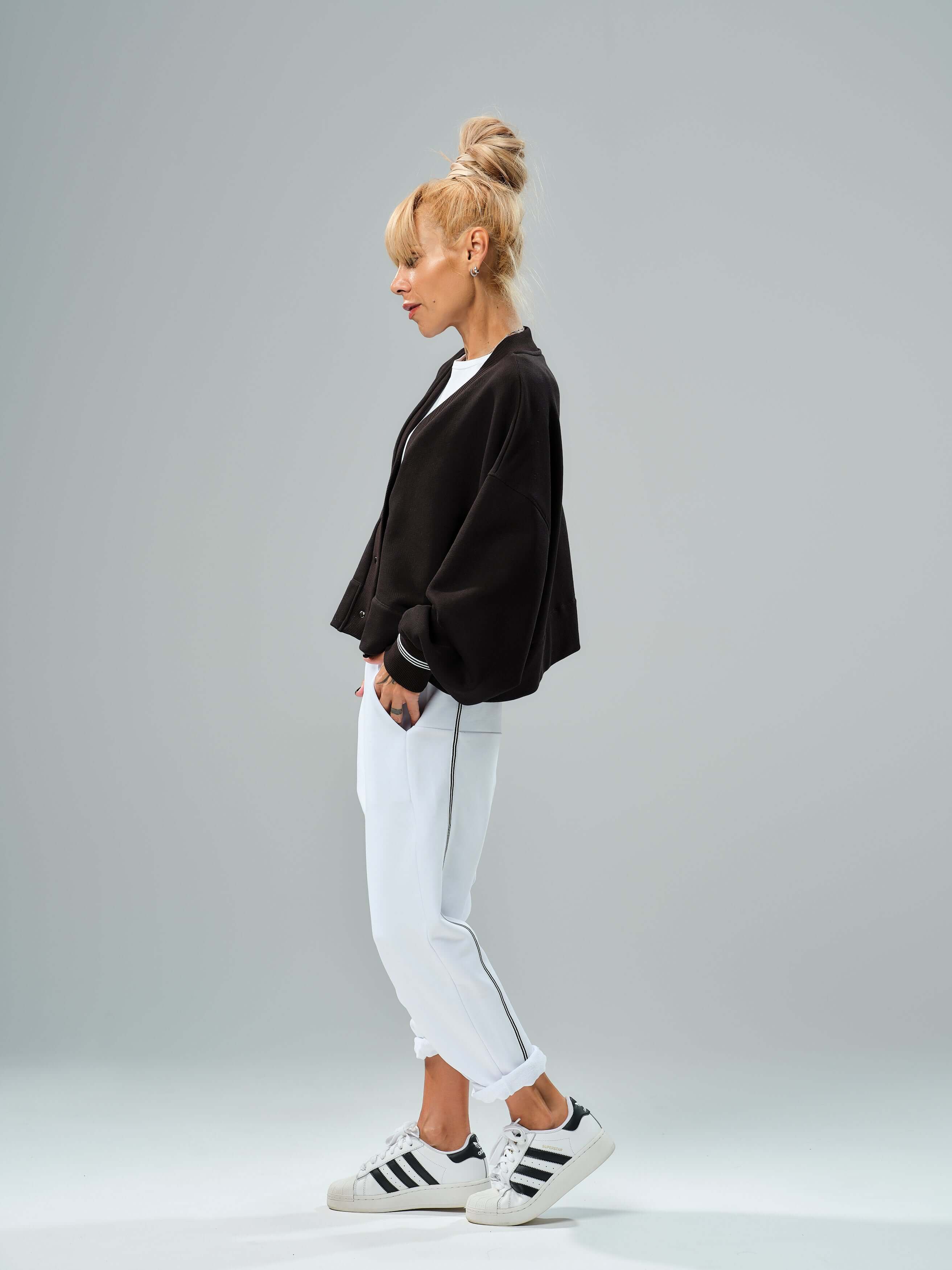 Black Snap-Button Jacket - Image 5