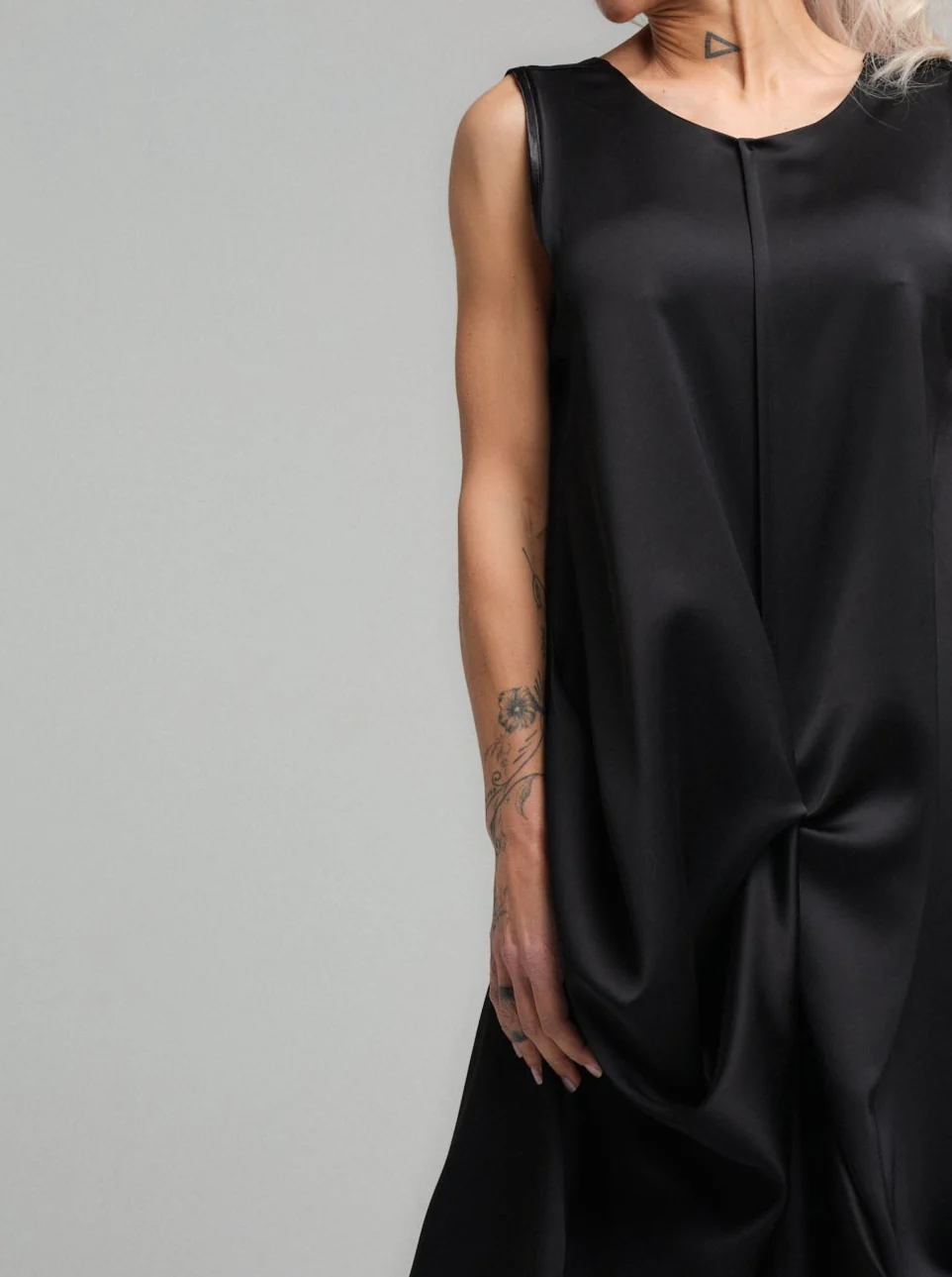 Black Softly Structured Jumpsuit - Image 10