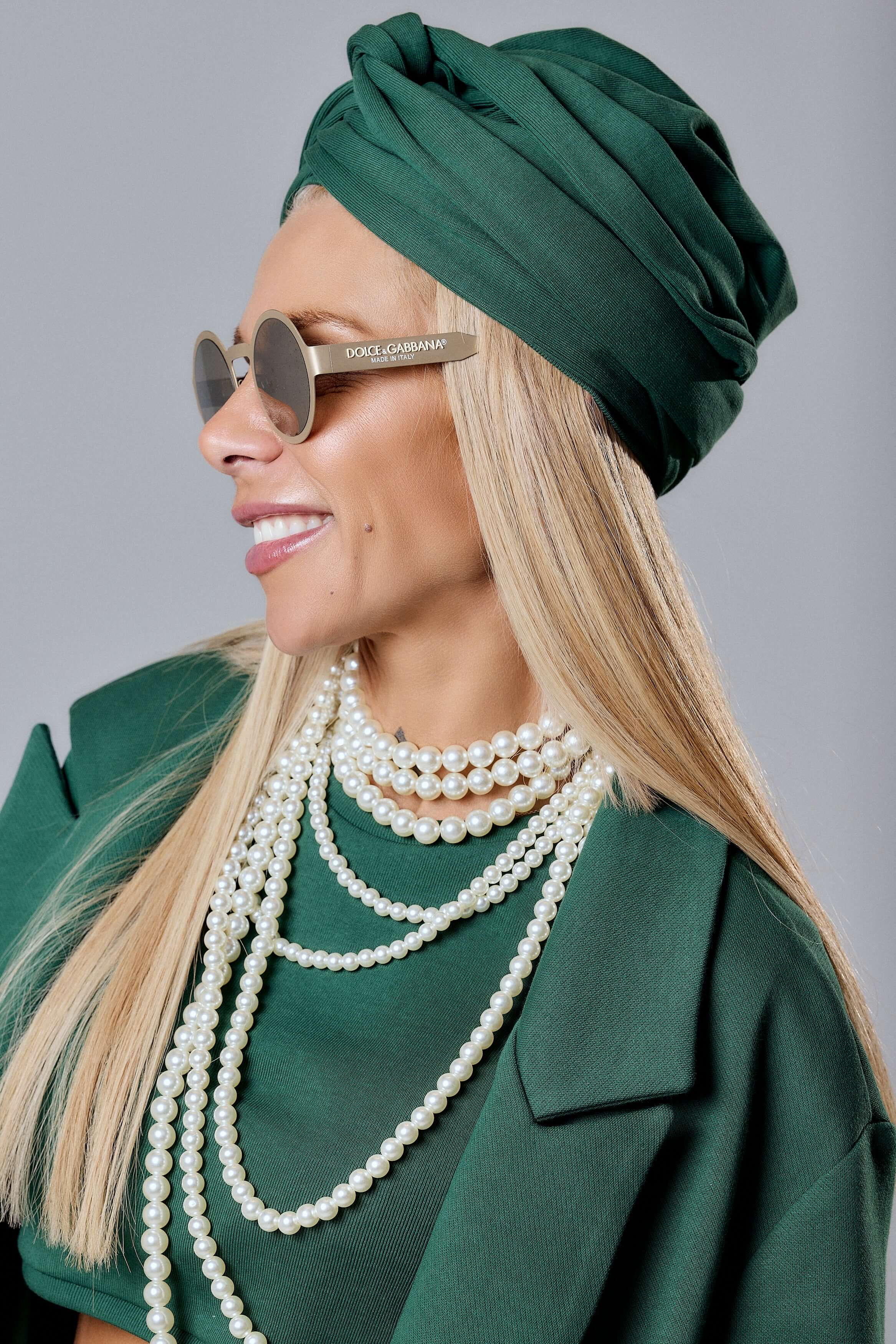 Emerald Green Turban Hat - Image 4