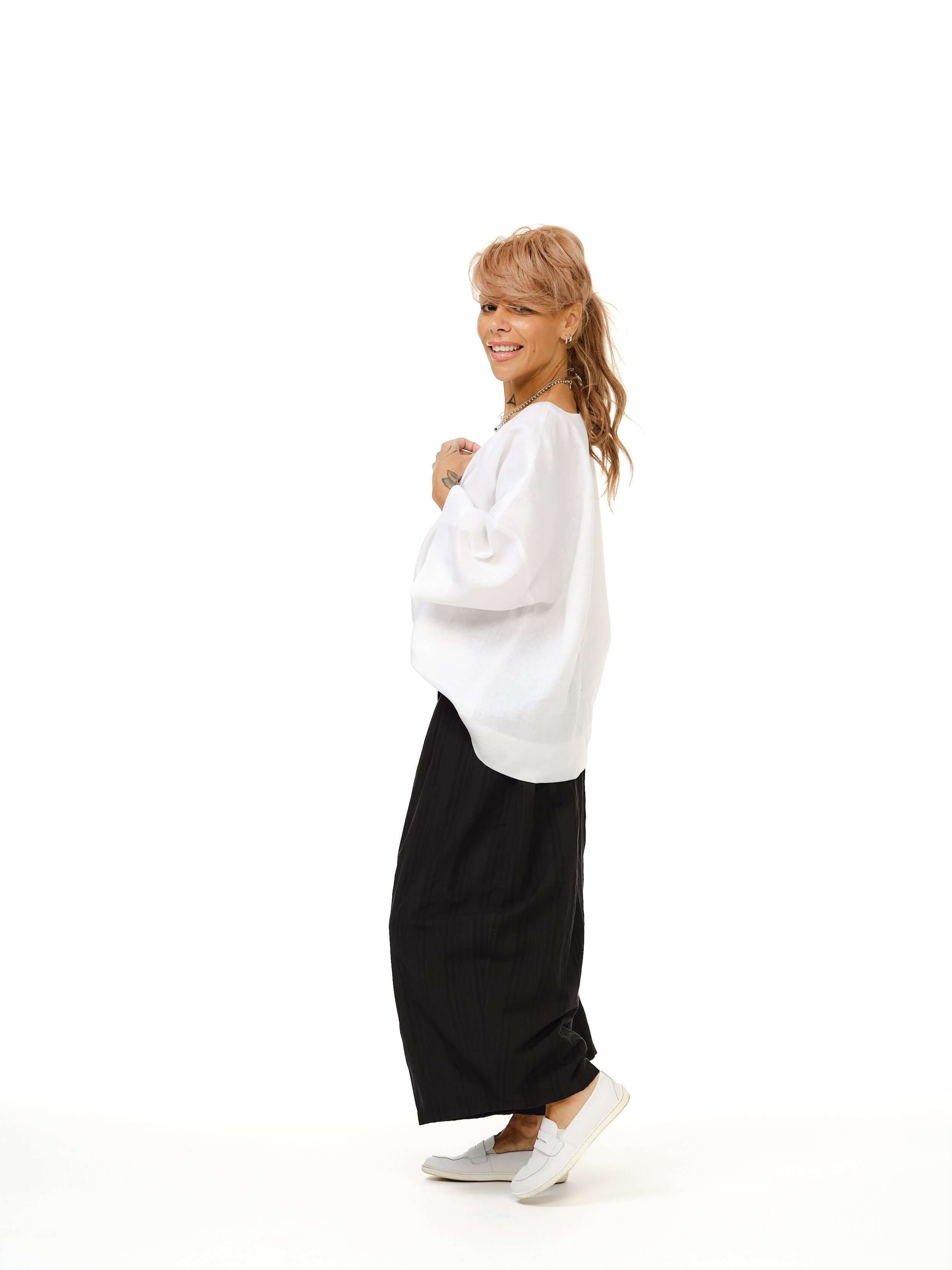 Boxy Linen-Cotton Top - Image 4