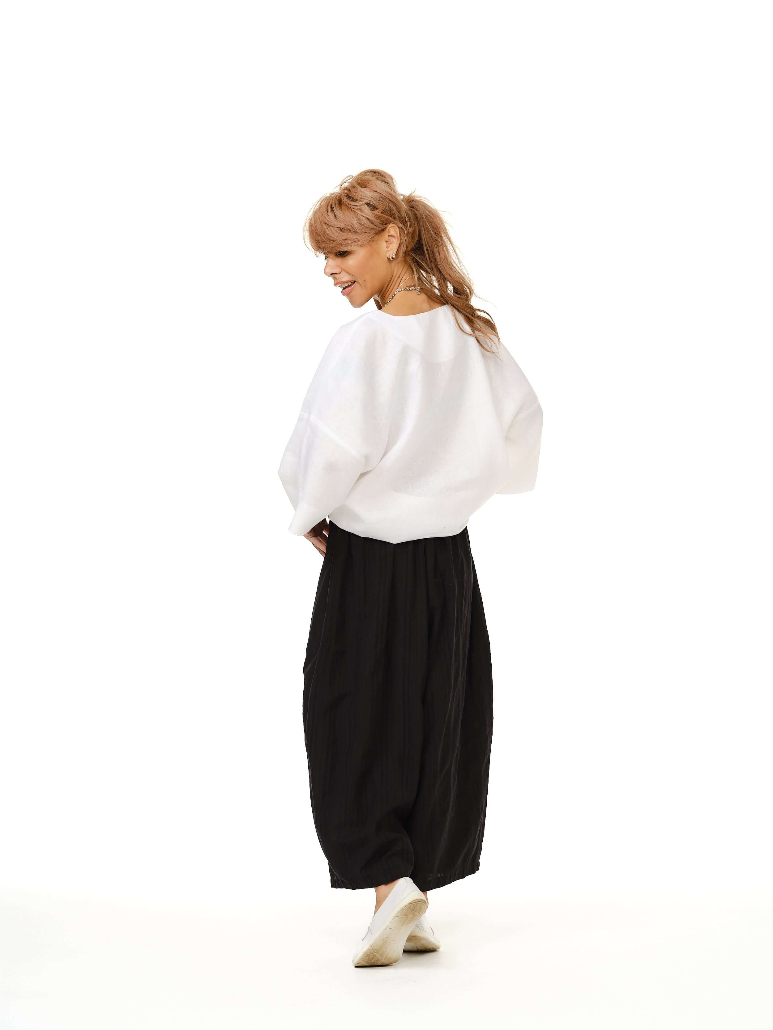 Boxy Linen-Cotton Top - Image 5