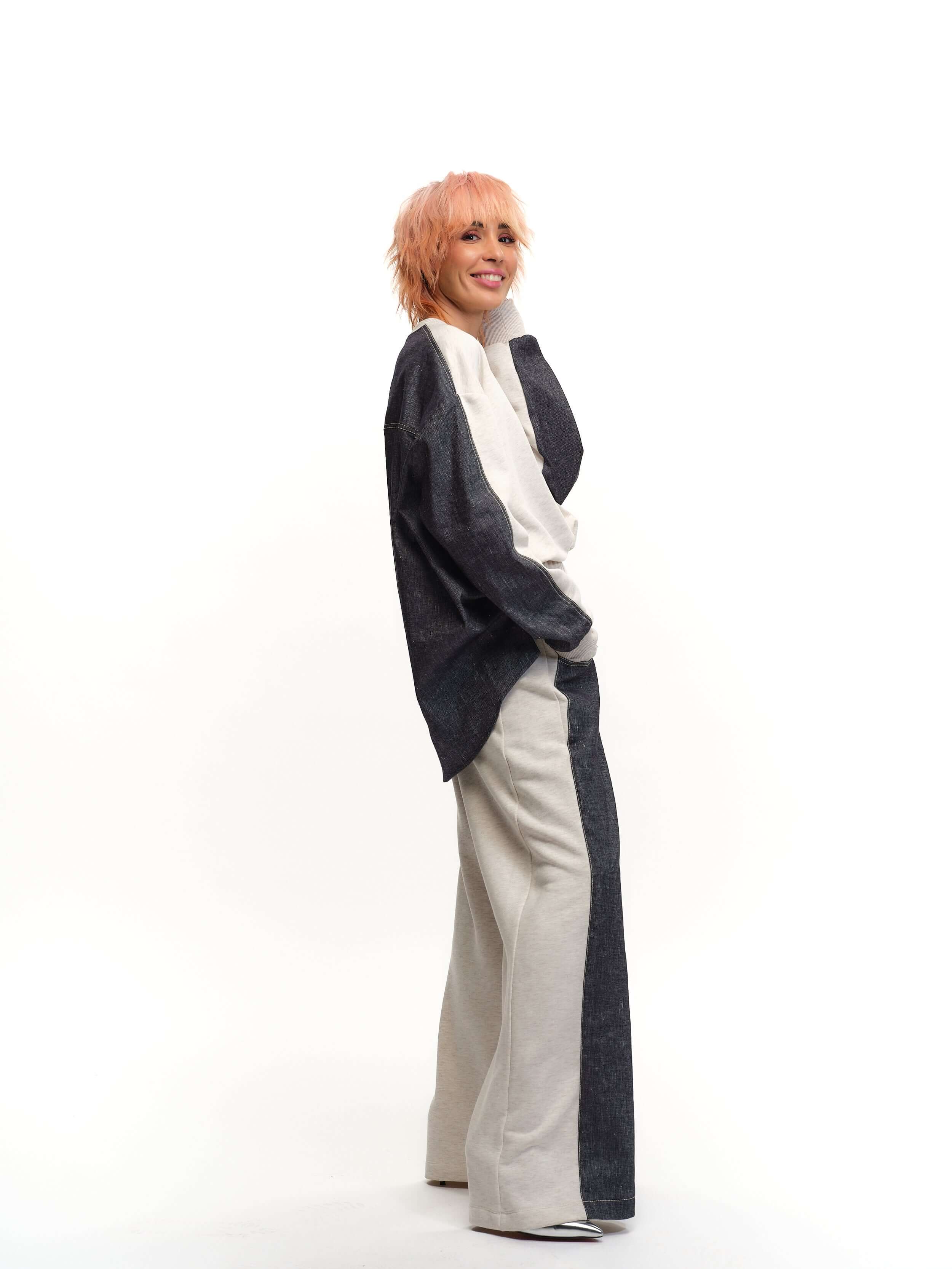 Color-Block Two-Piece Co-Ord Set - Image 3