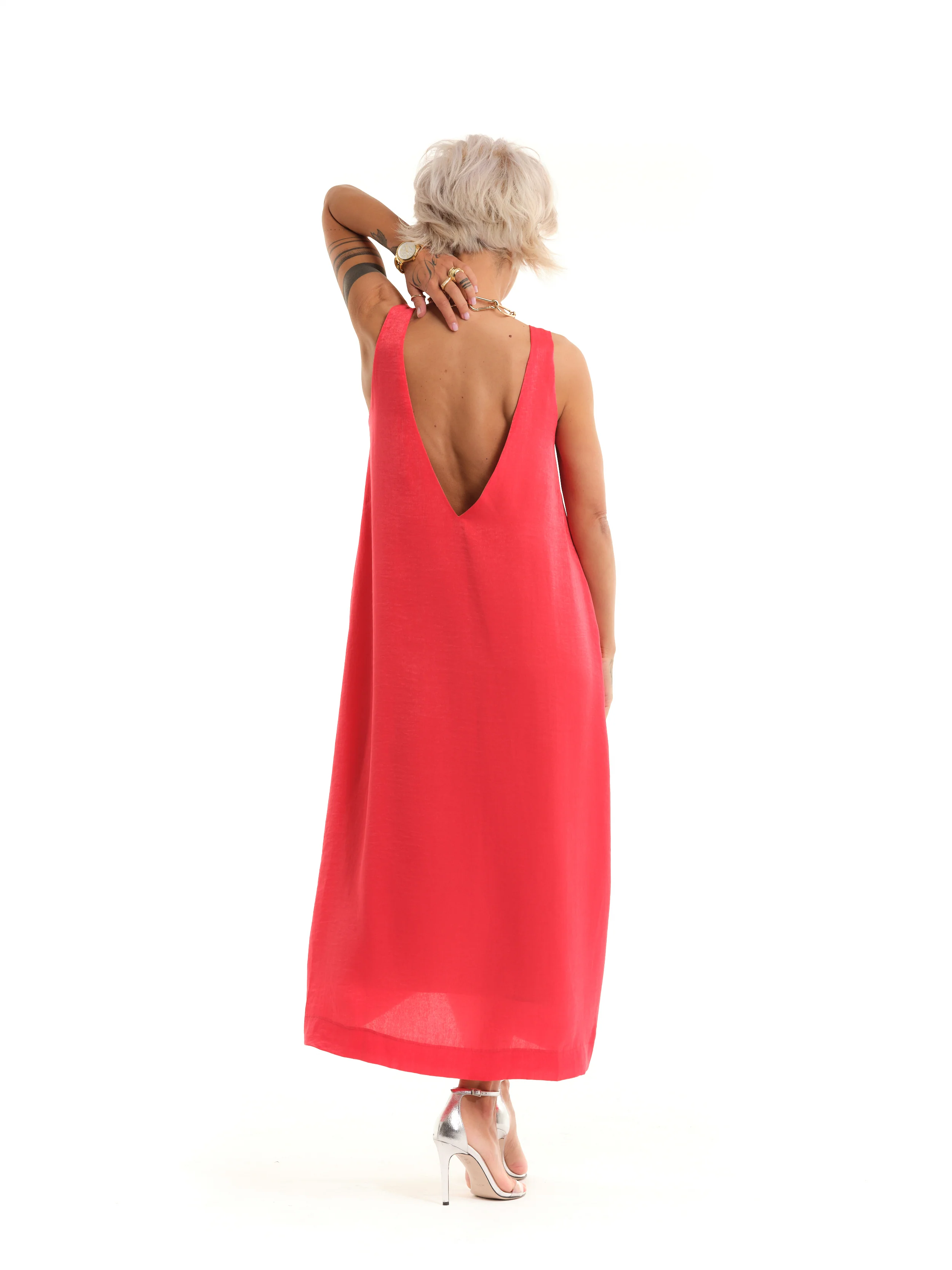 Coral Maxi Dress - Image 11