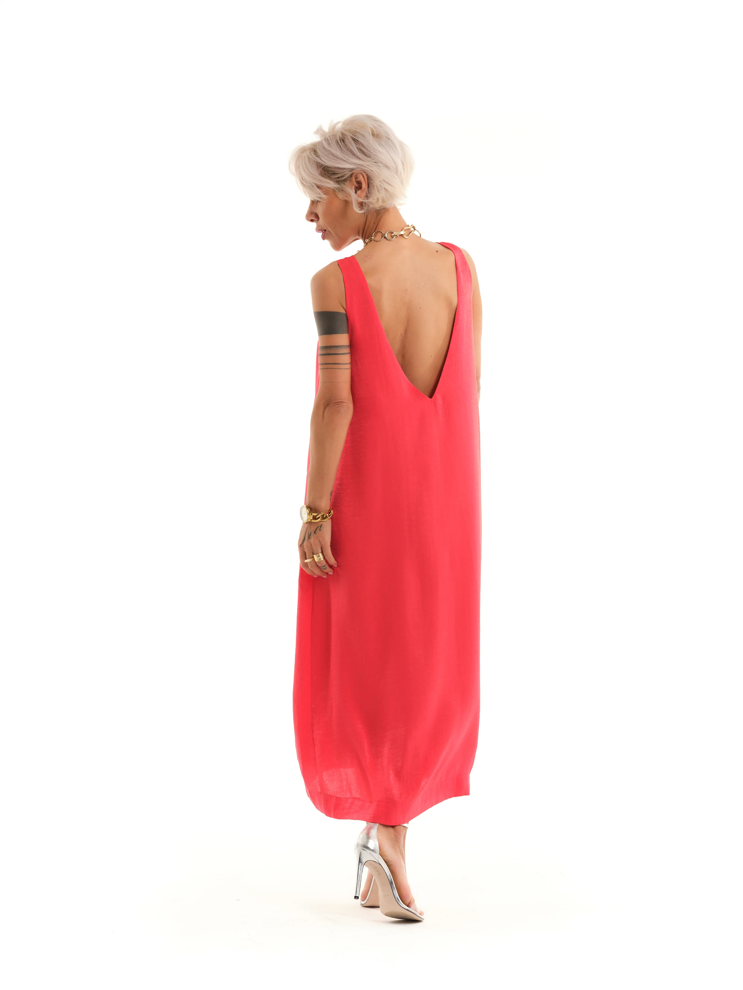 Coral Maxi Dress - Image 3