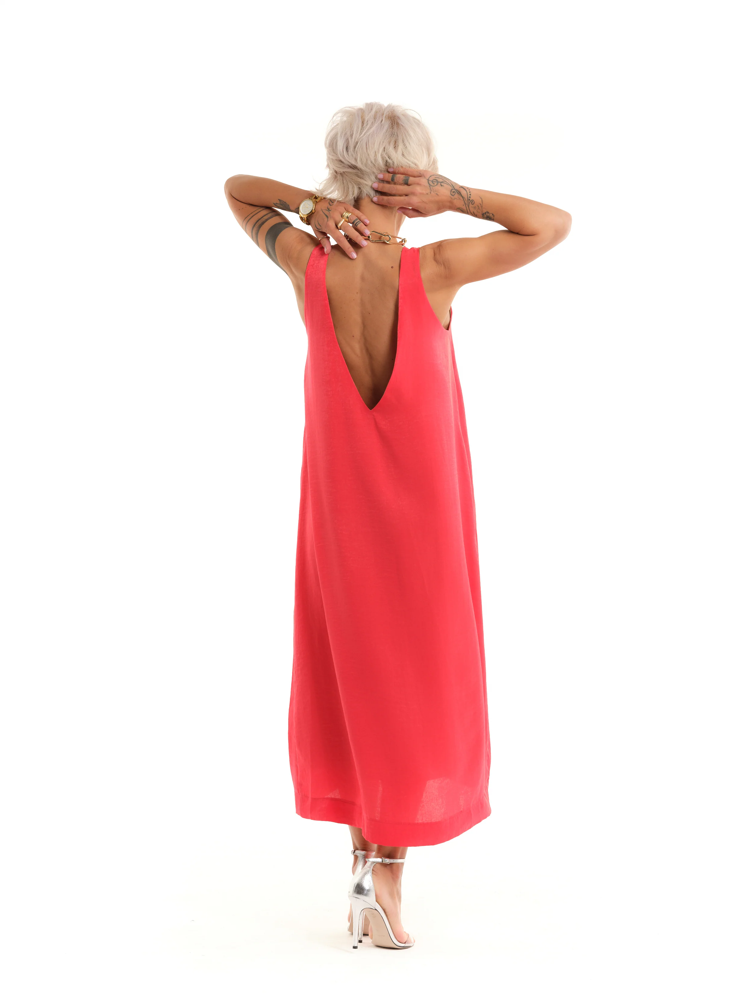 Coral Maxi Dress - Image 9