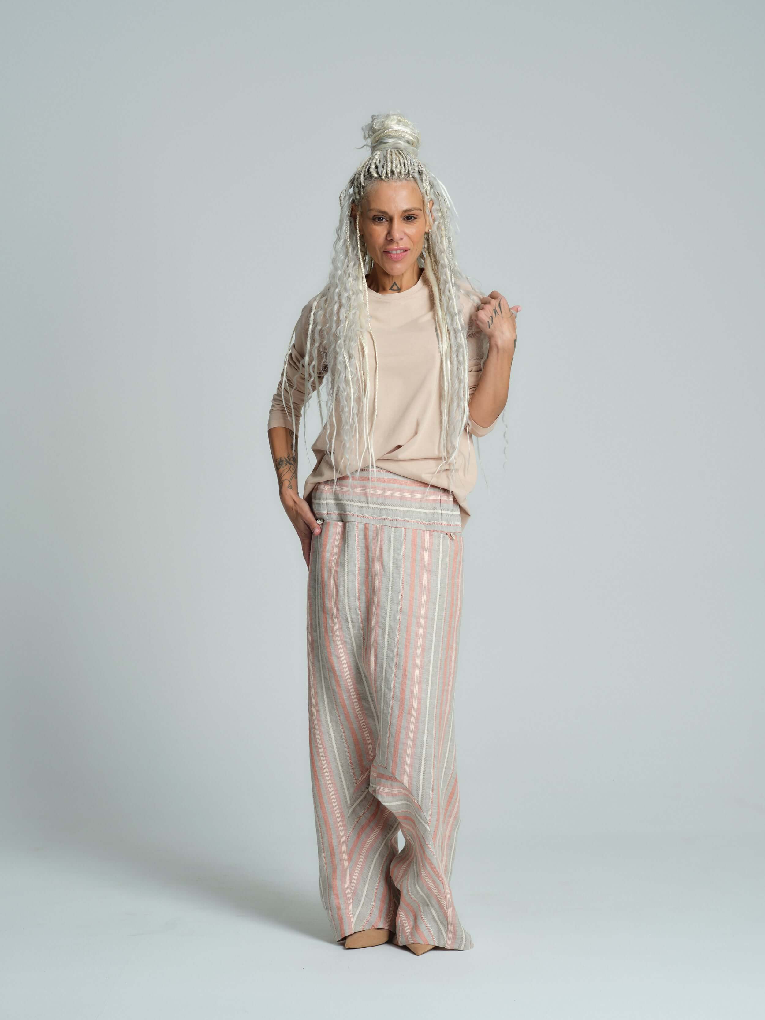 Cotton-Blend Distressed Open-Back Top - Image 10