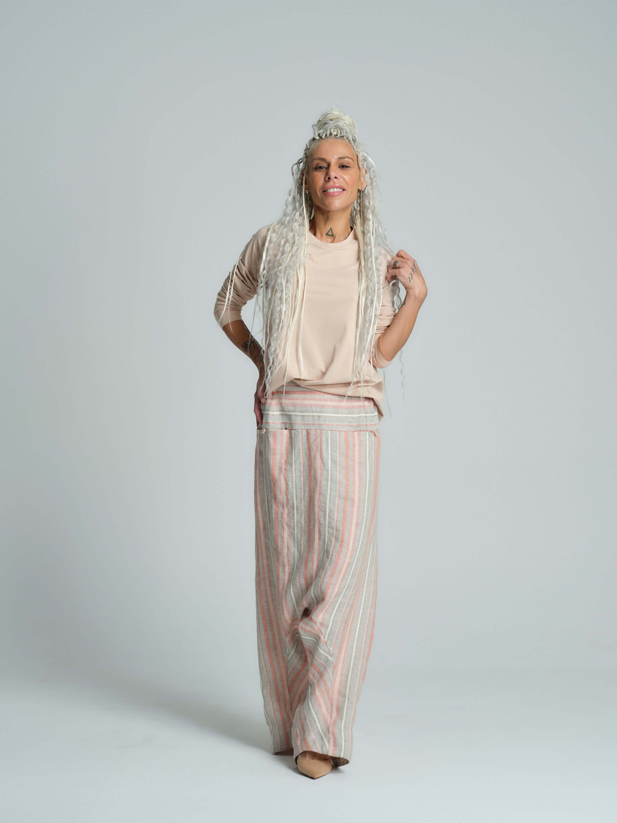 Cotton-Blend Distressed Open-Back Top - Image 12