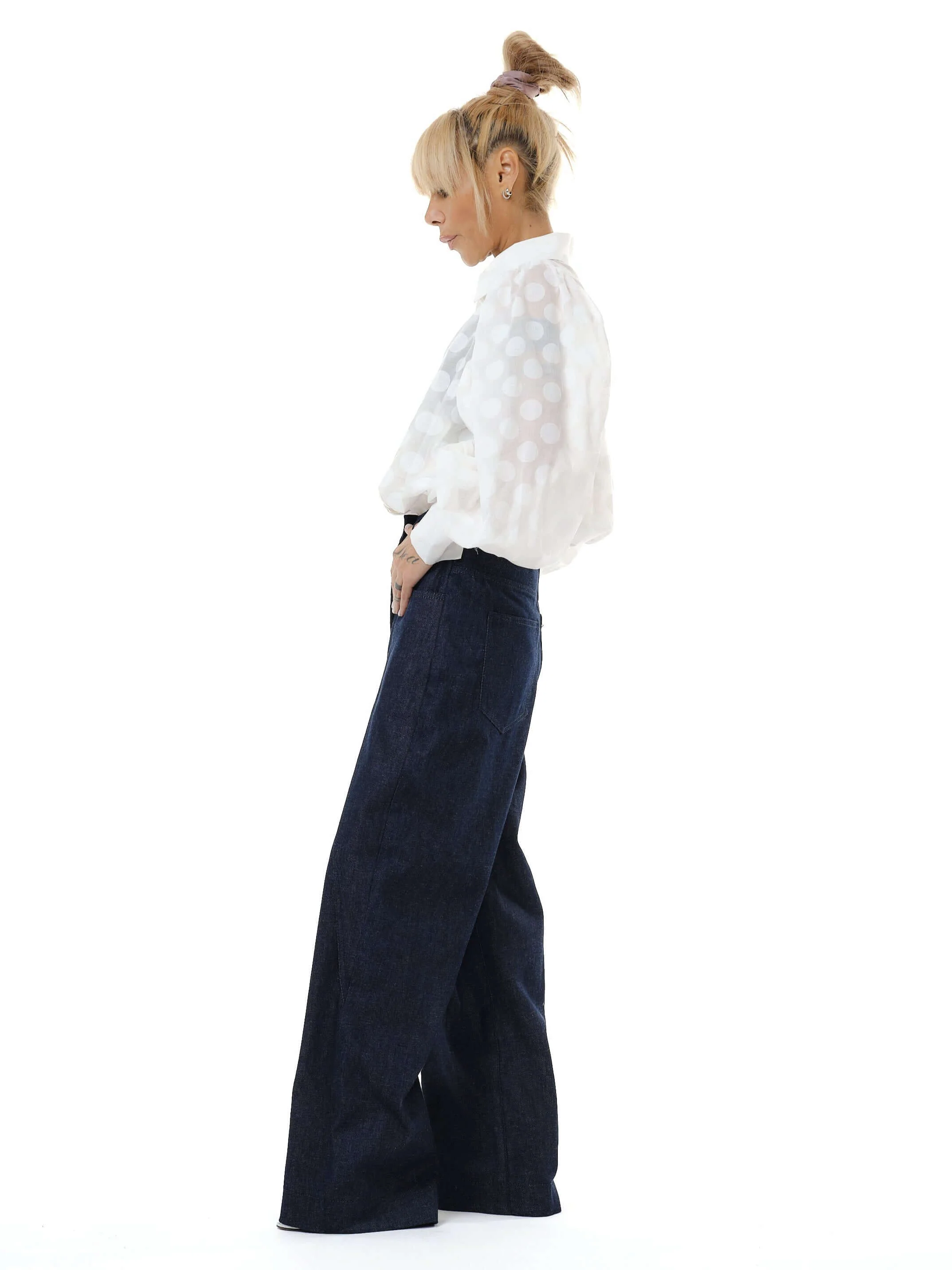 Denim Wide-Leg Jeans - Image 6