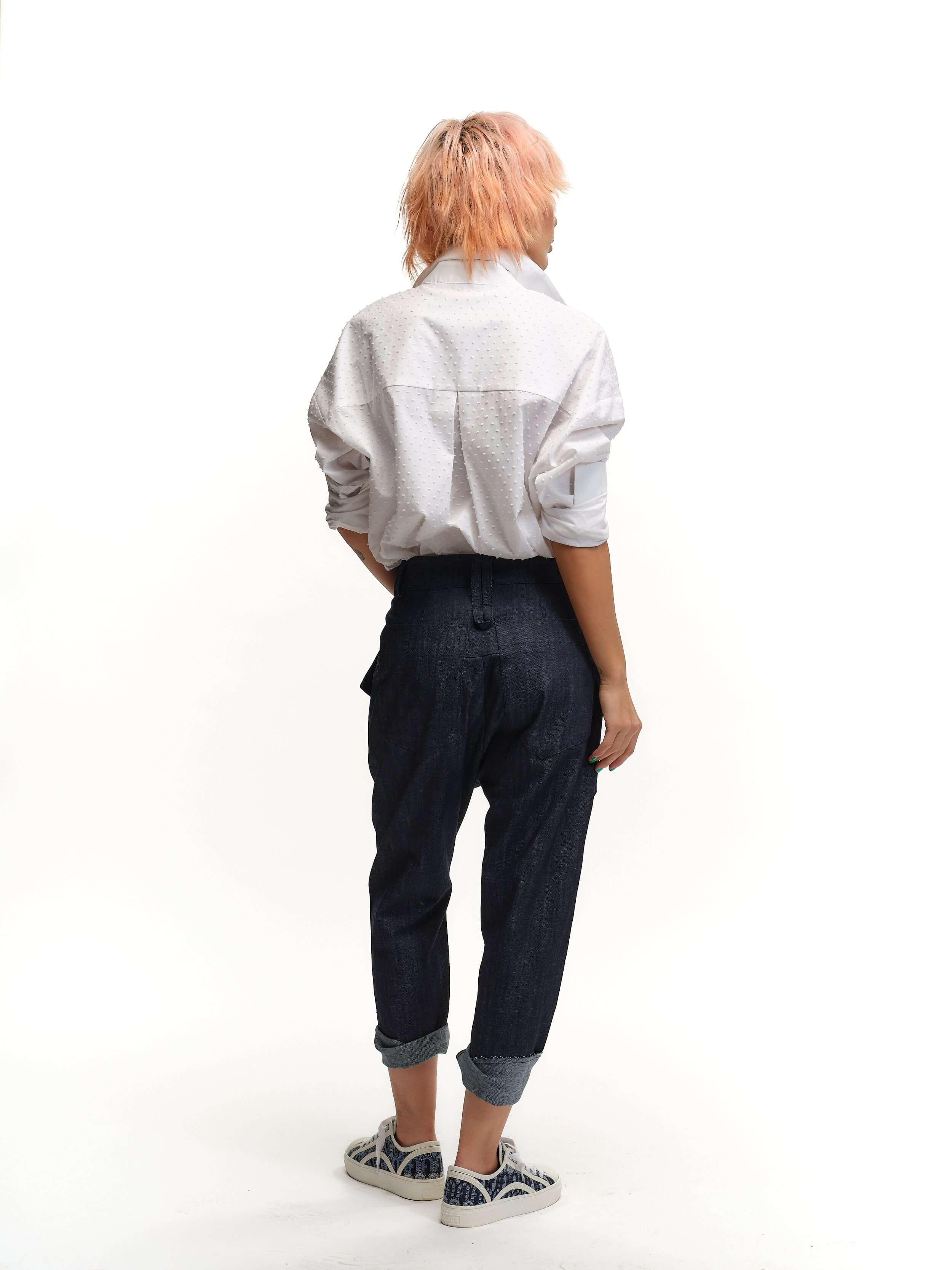 Drop-Crotch Flap Jeans - Image 2