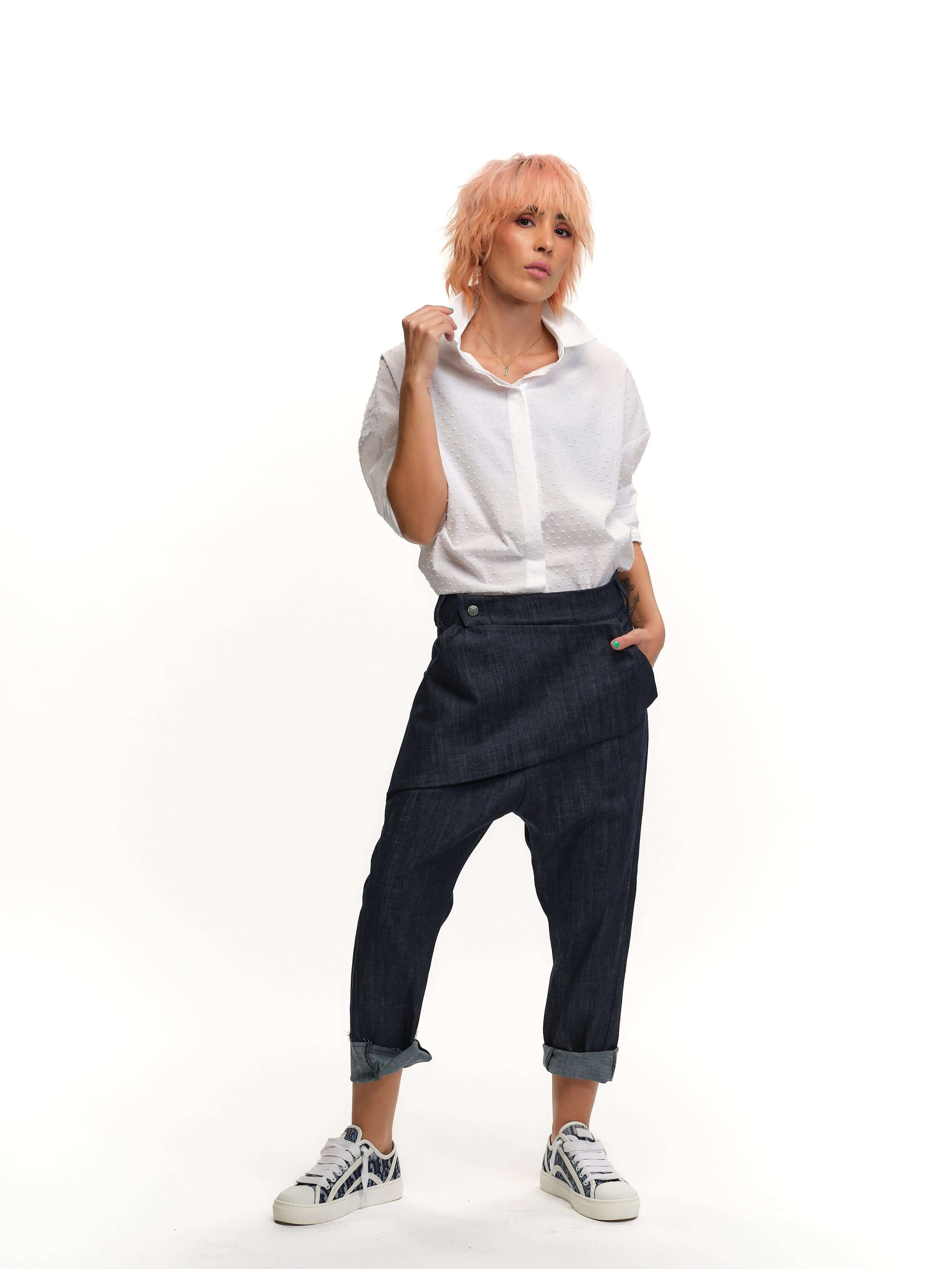 Drop-Crotch Flap Jeans - Image 3