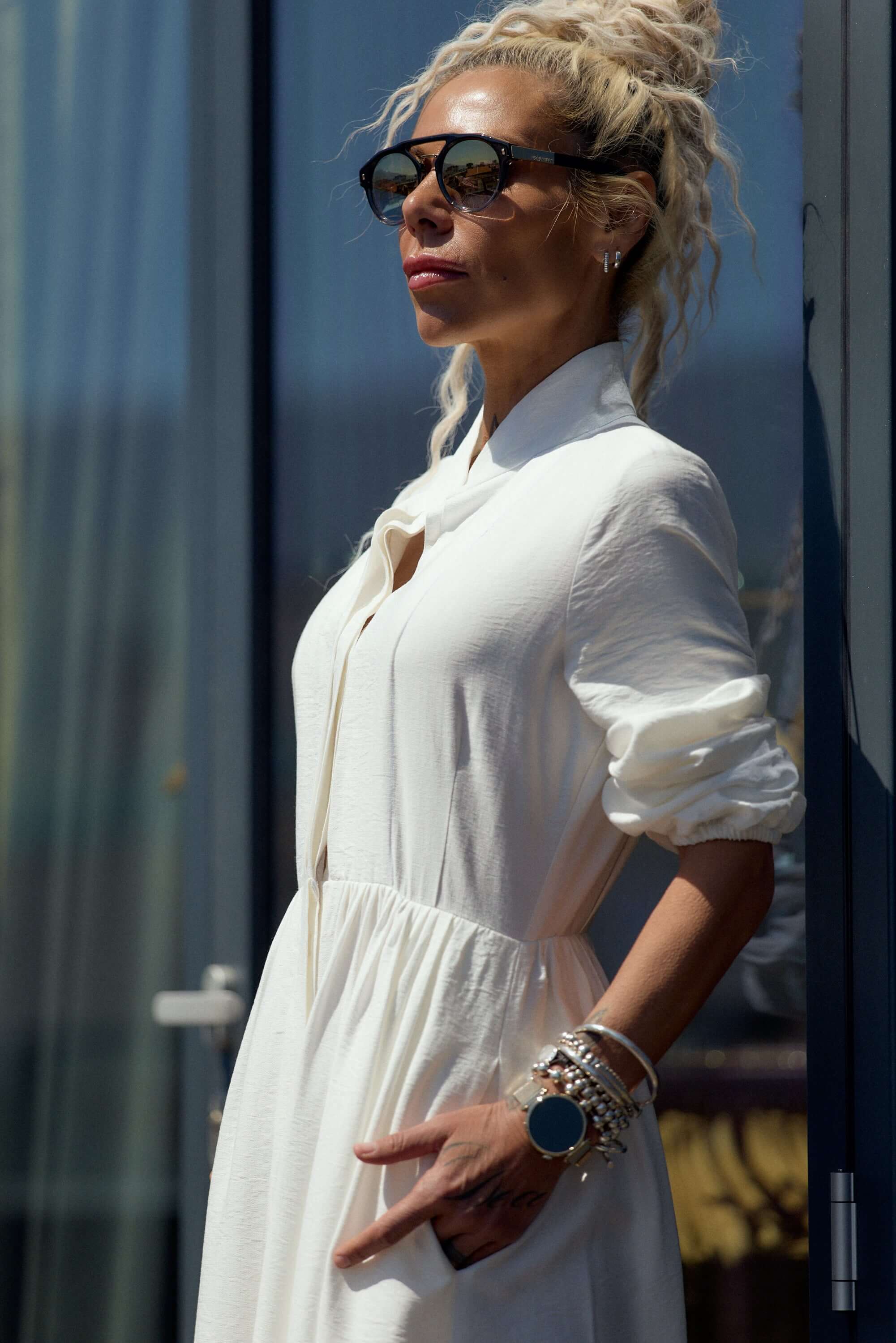 Flowing White Maxi Dress - Image 10
