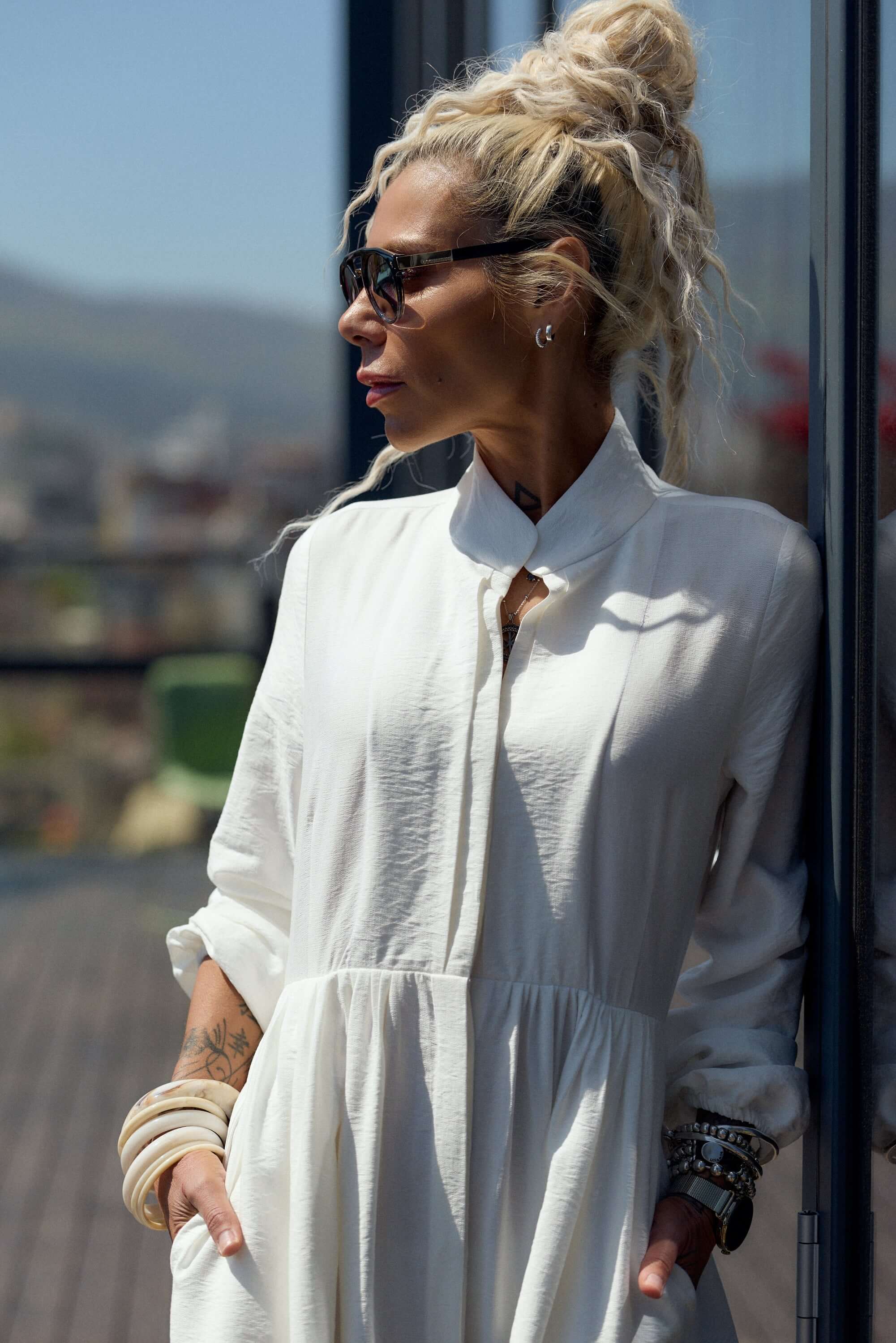 Flowing White Maxi Dress - Image 11