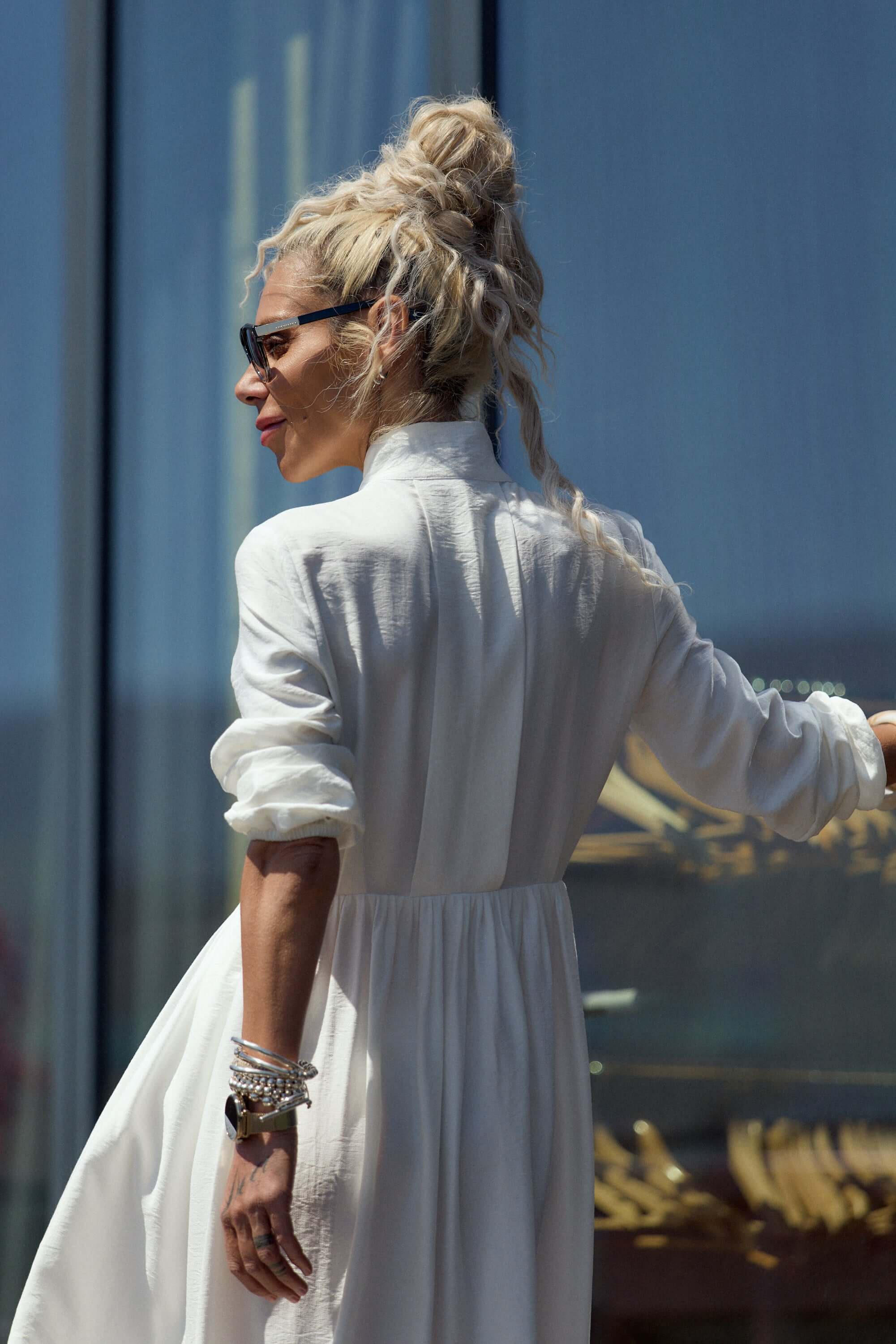 Flowing White Maxi Dress - Image 6