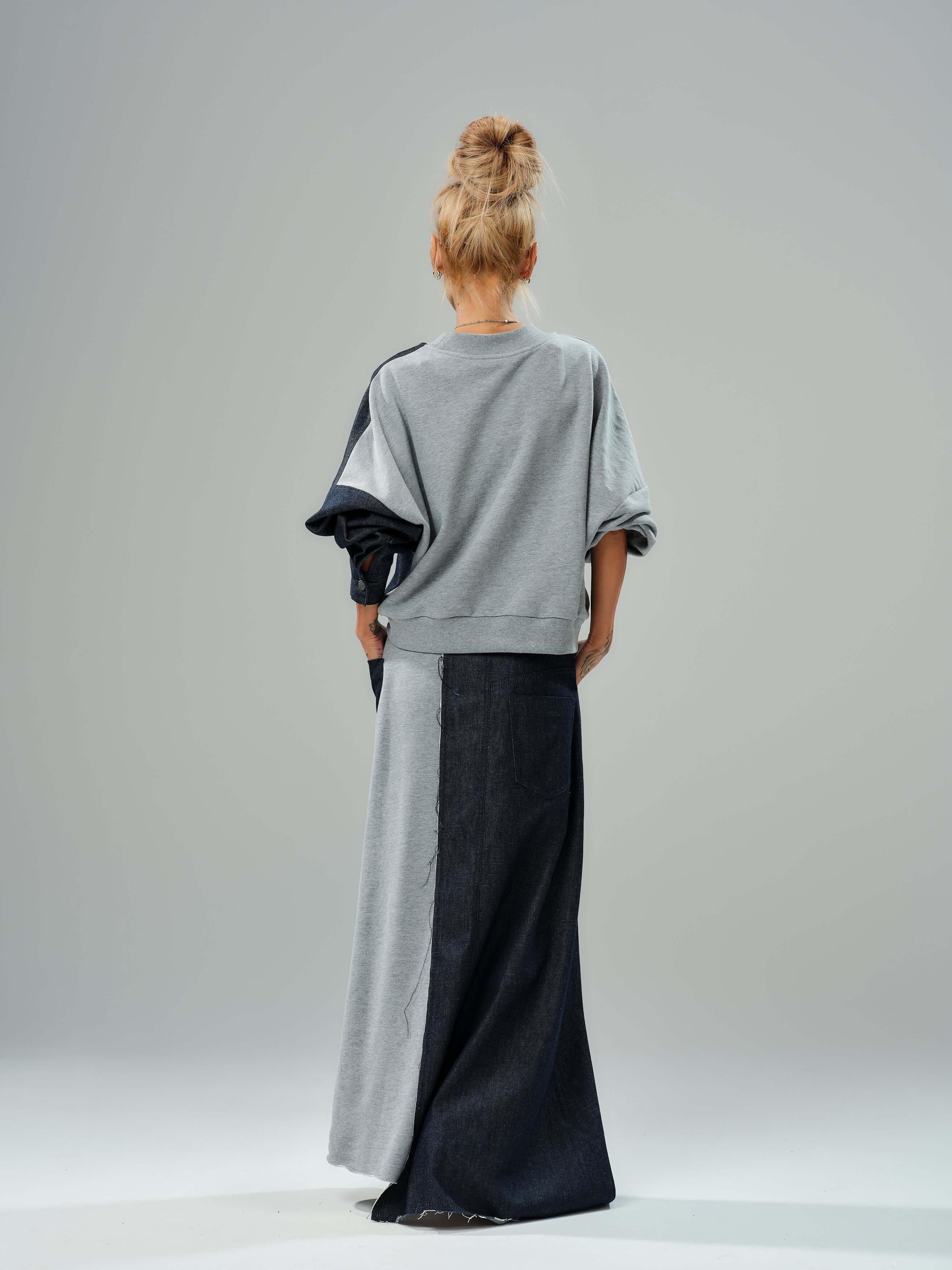 Grey and Denim Co-Ord Set - Image 12