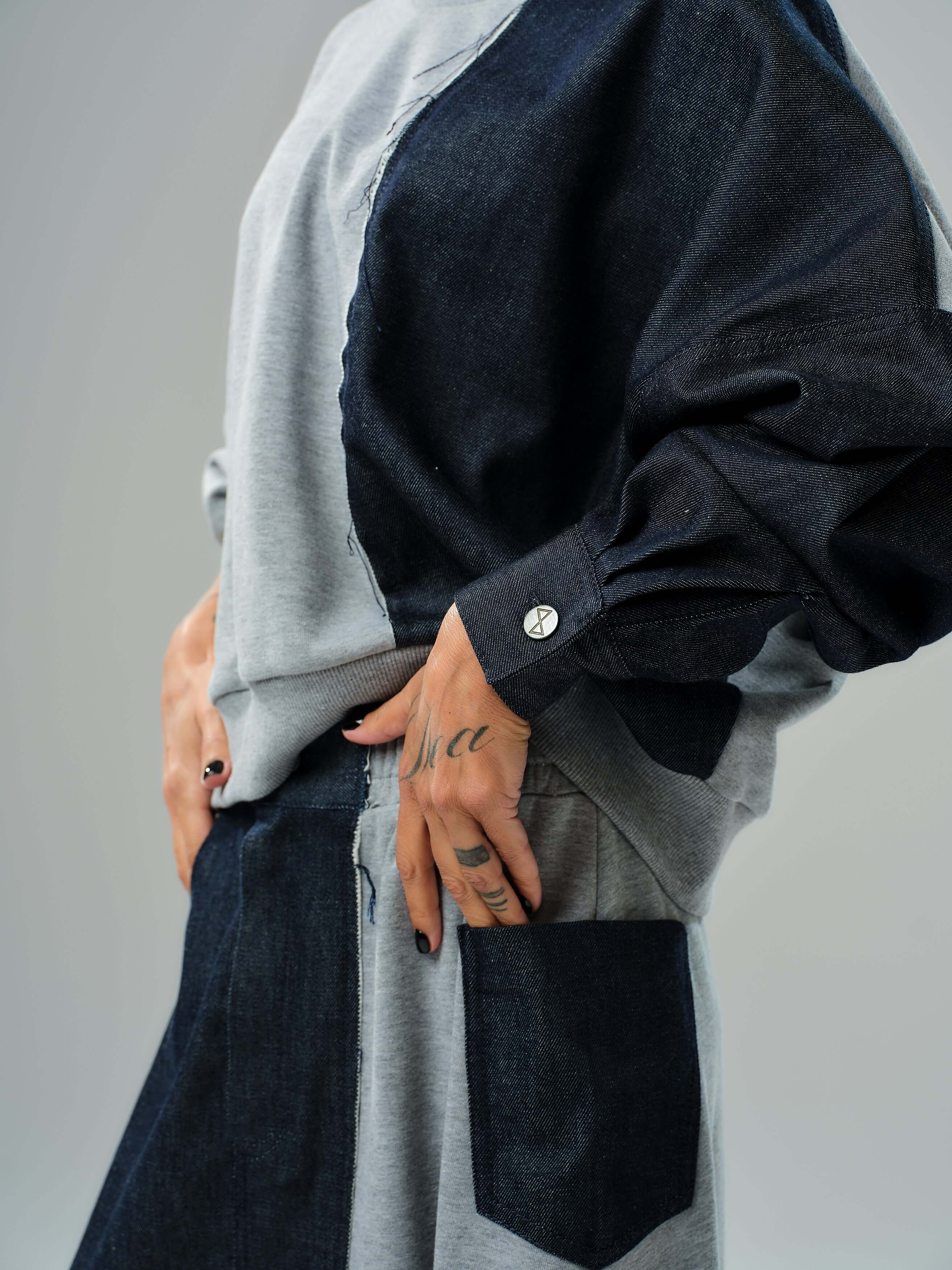 Grey and Denim Co-Ord Set - Image 5