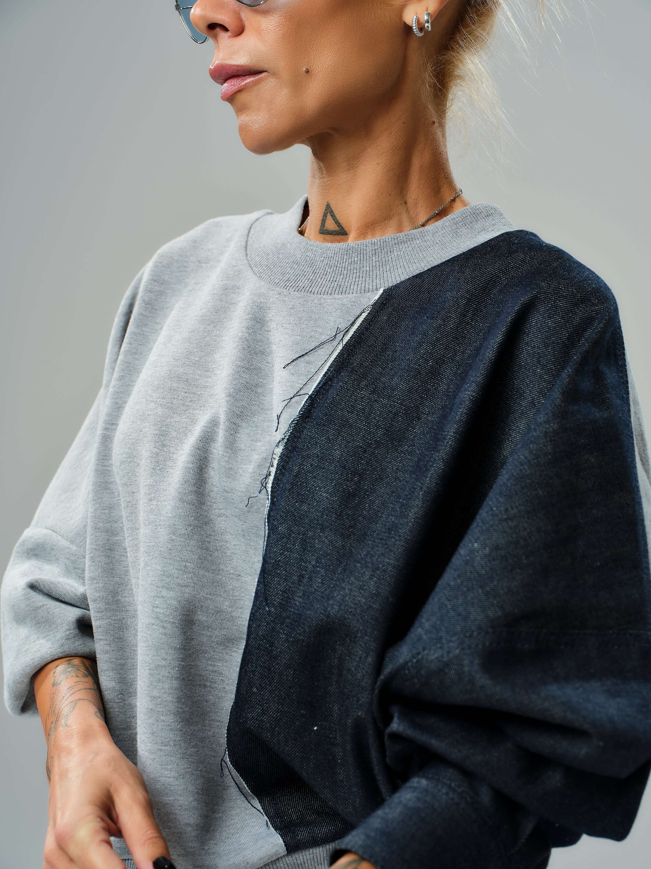 Grey and Denim Co-Ord Set - Image 6