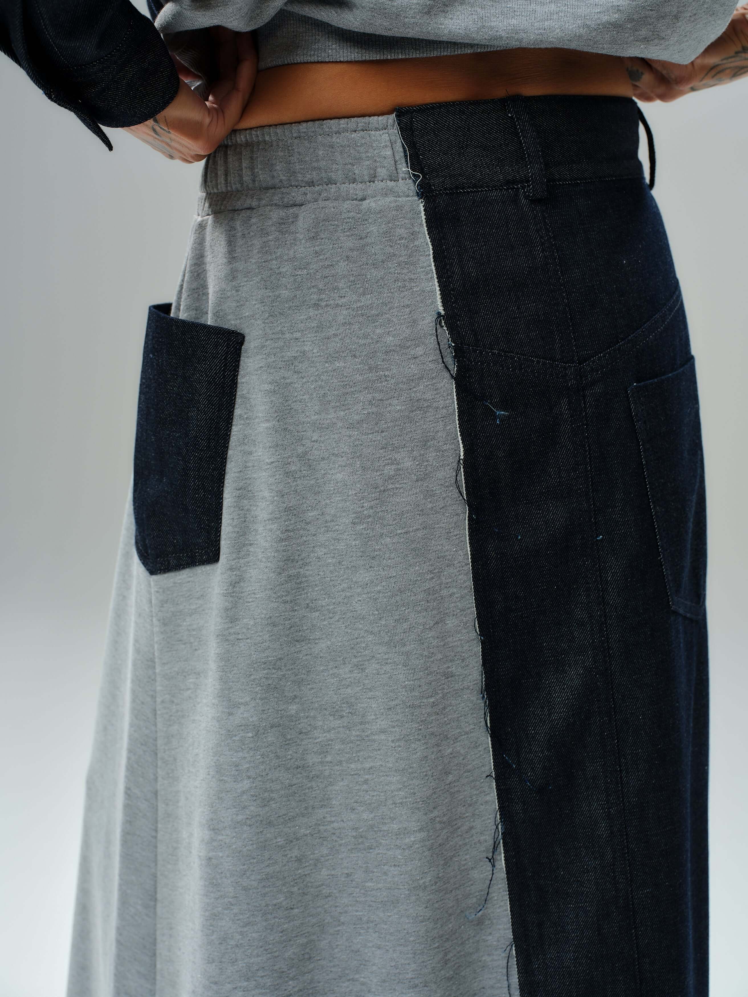 Grey and Denim Co-Ord Set - Image 8
