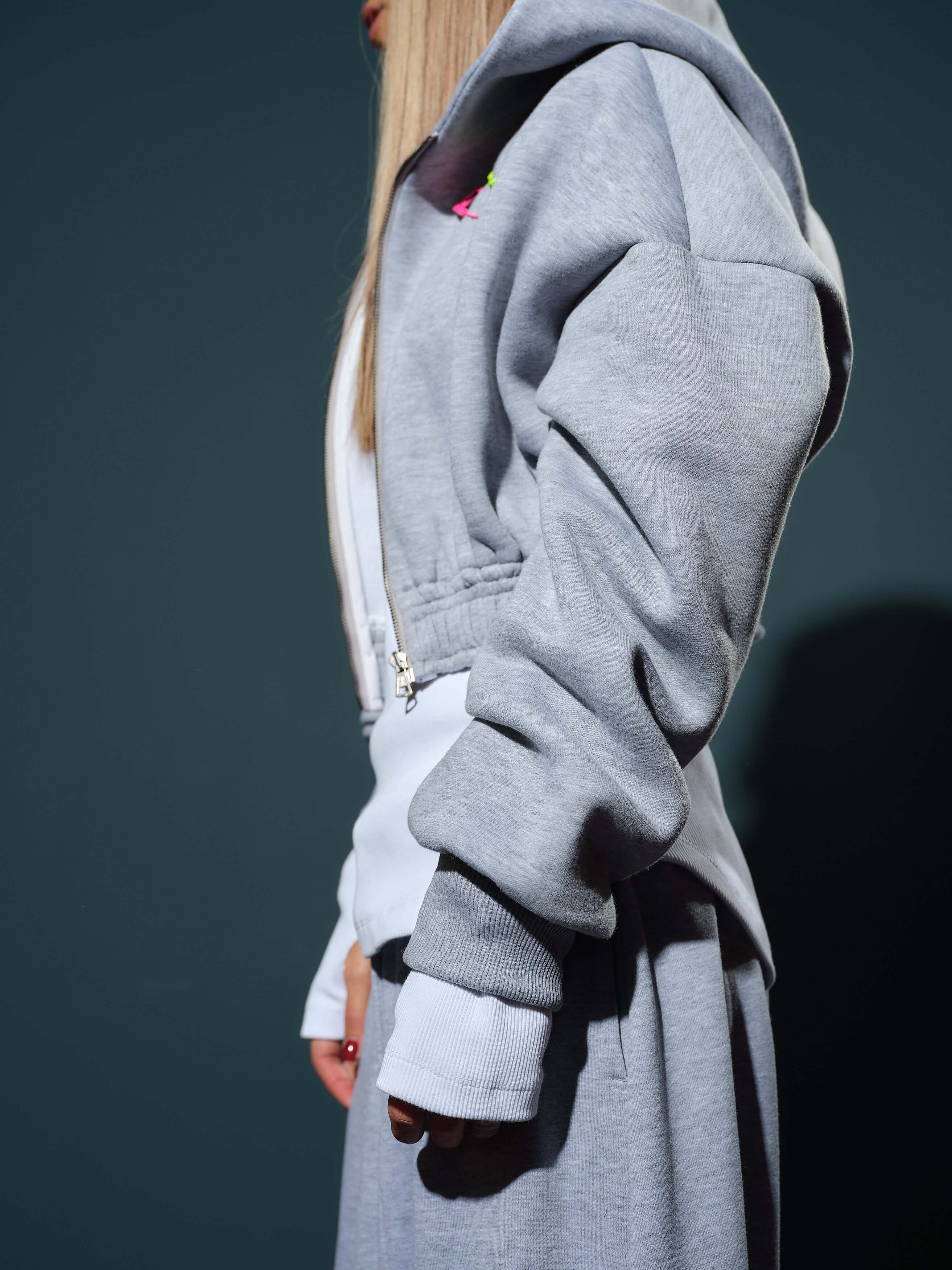 Grey Oversized Hoodie Set - Image 6