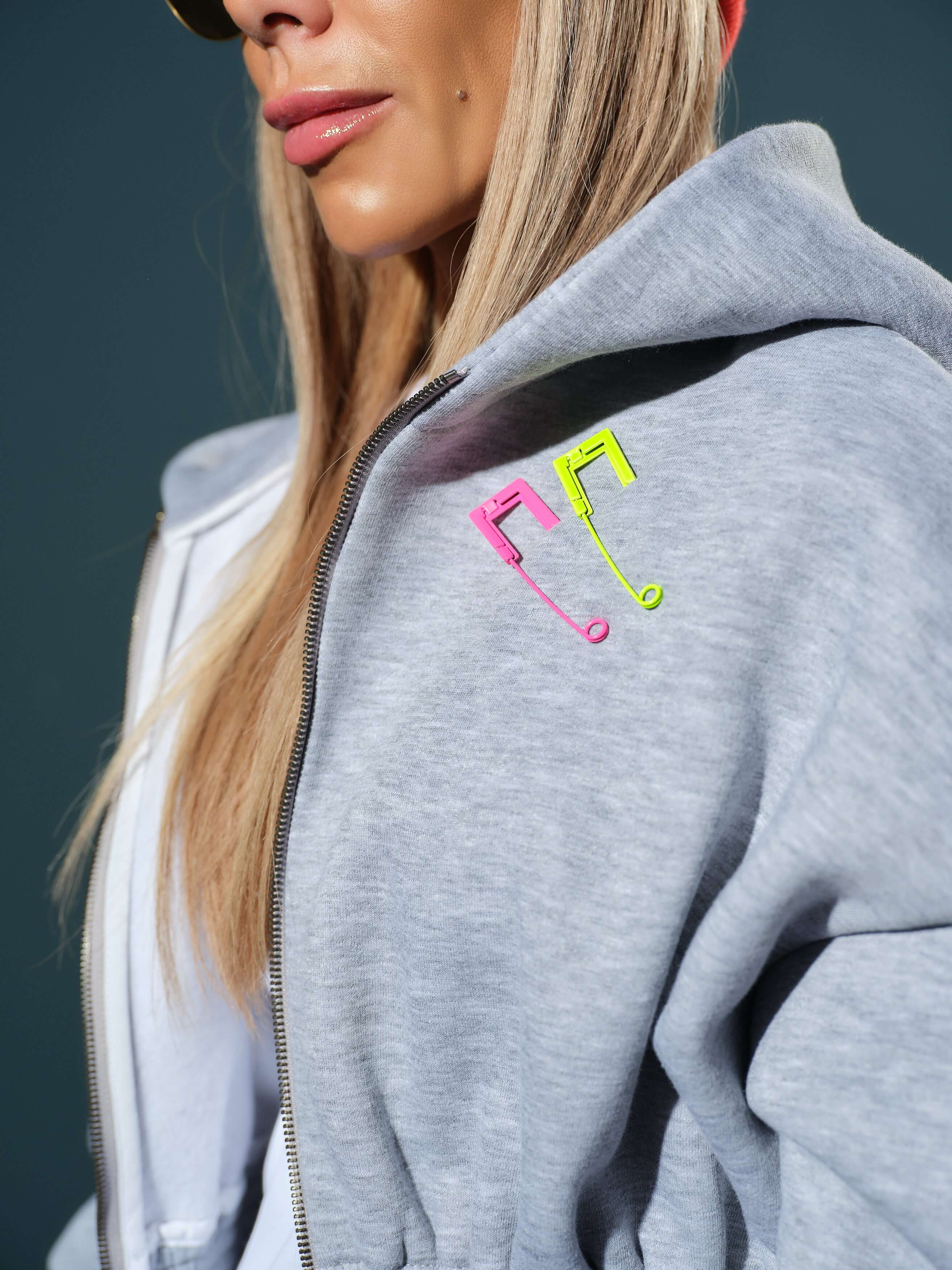 Grey Oversized Hoodie Set - Image 8