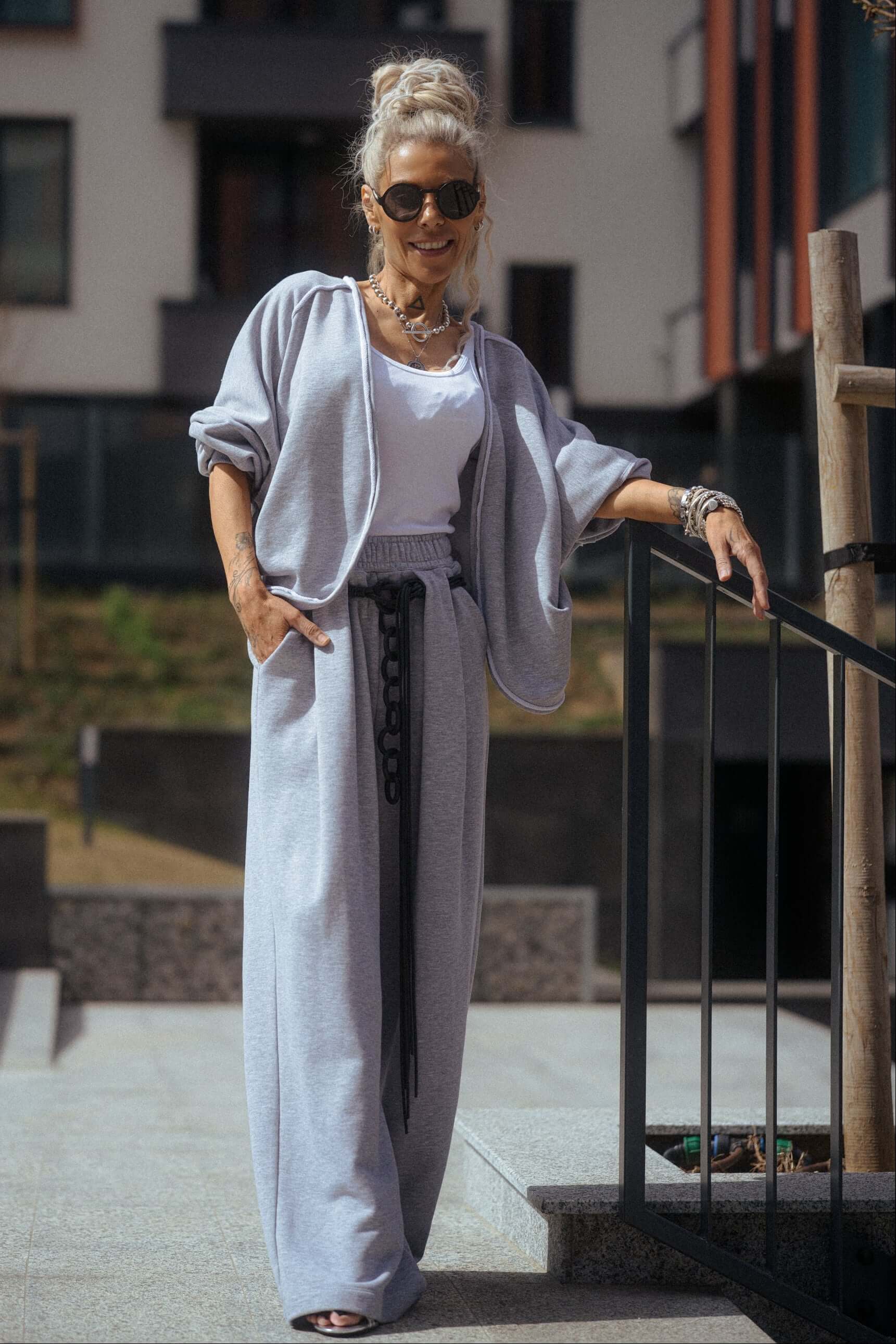 Grey Relaxed Lounge Set - Image 12