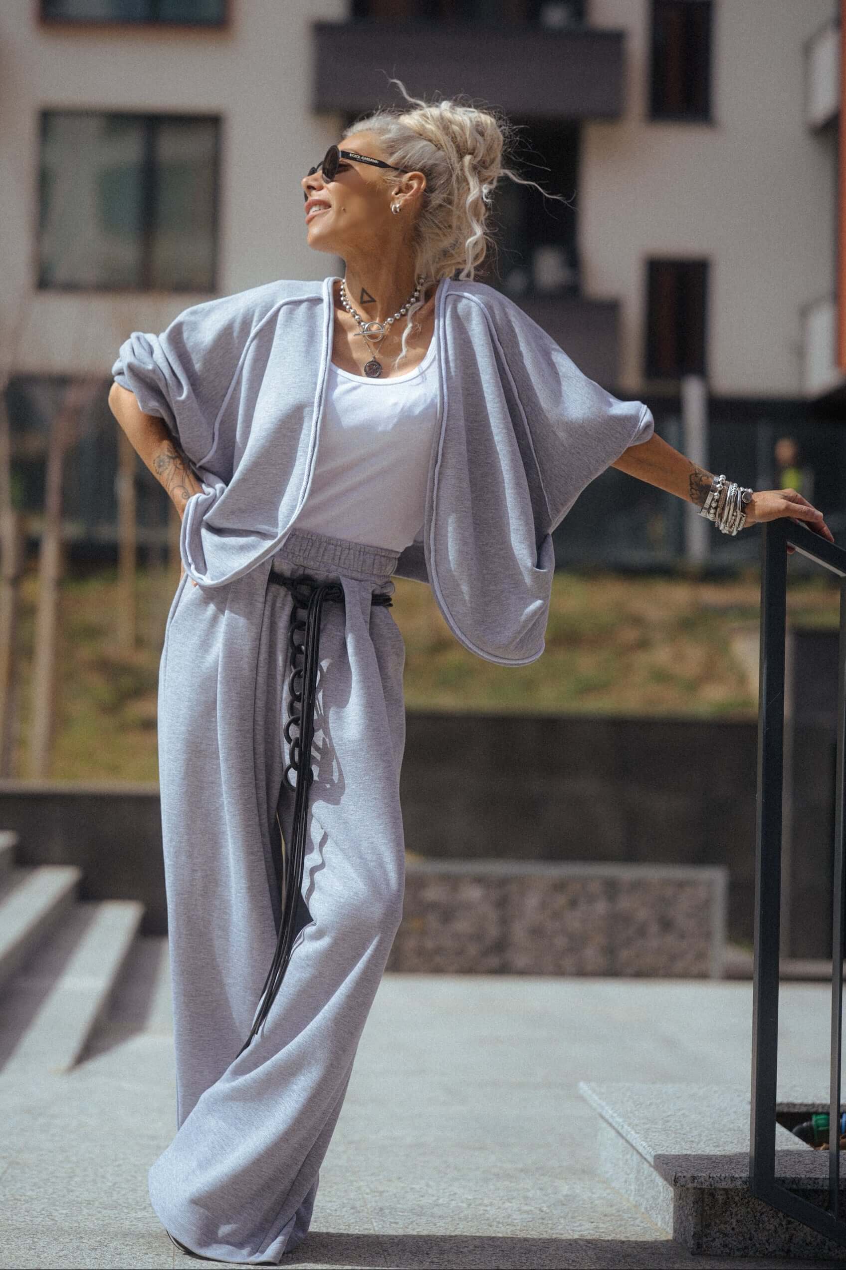 Grey Relaxed Lounge Set - Image 13