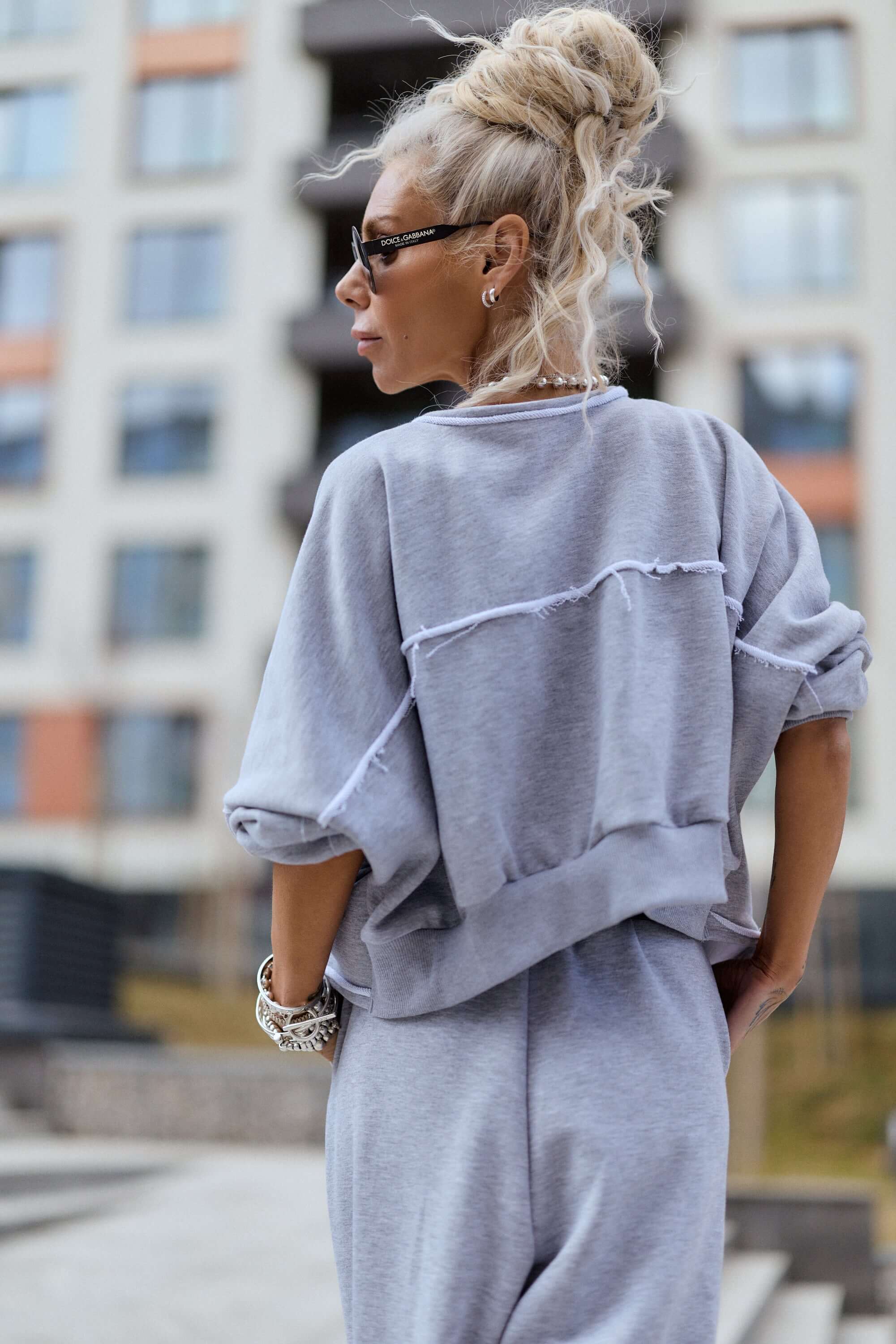 Grey Relaxed Lounge Set - Image 6