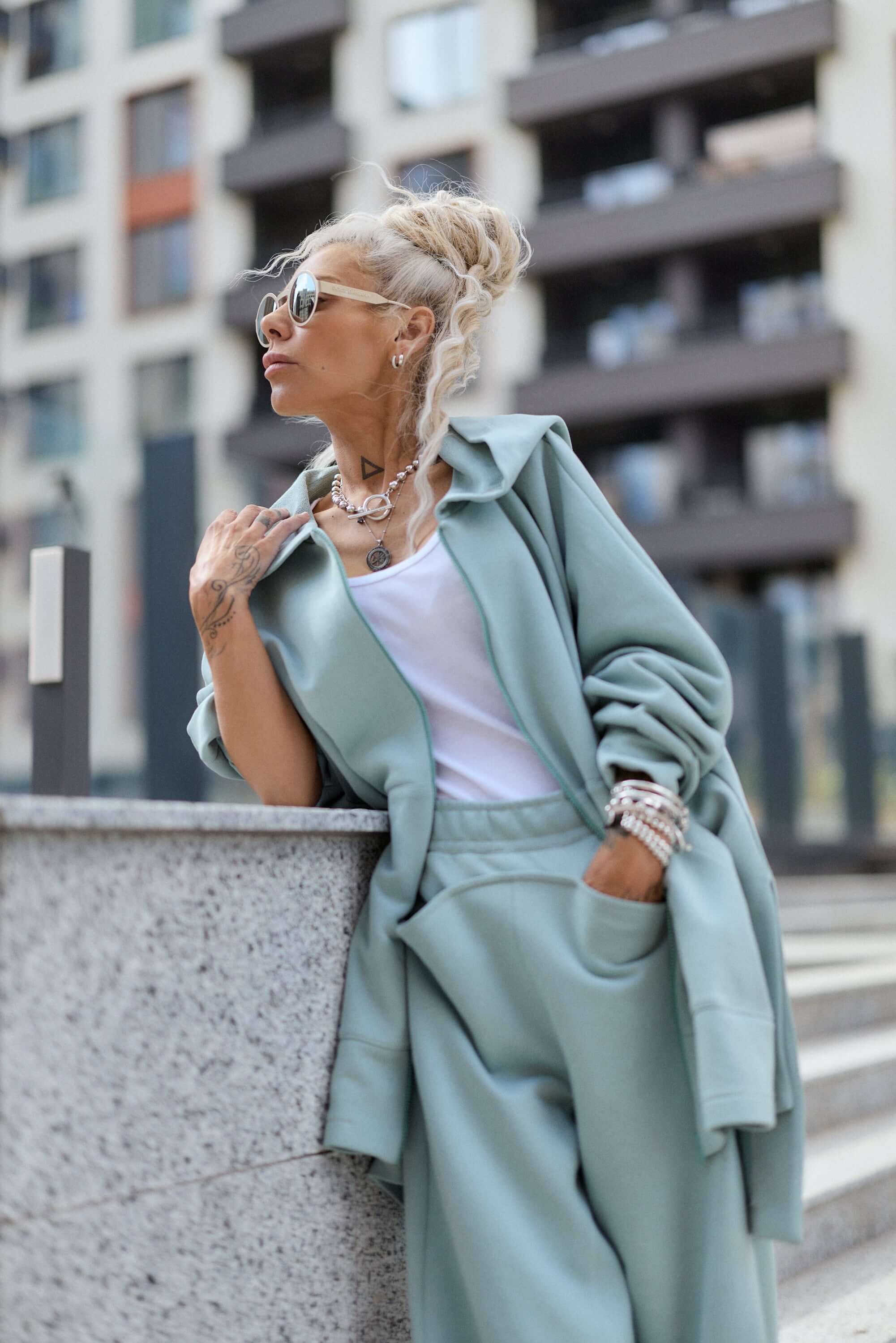 Sage Green Matching Lounge Set - Image 6