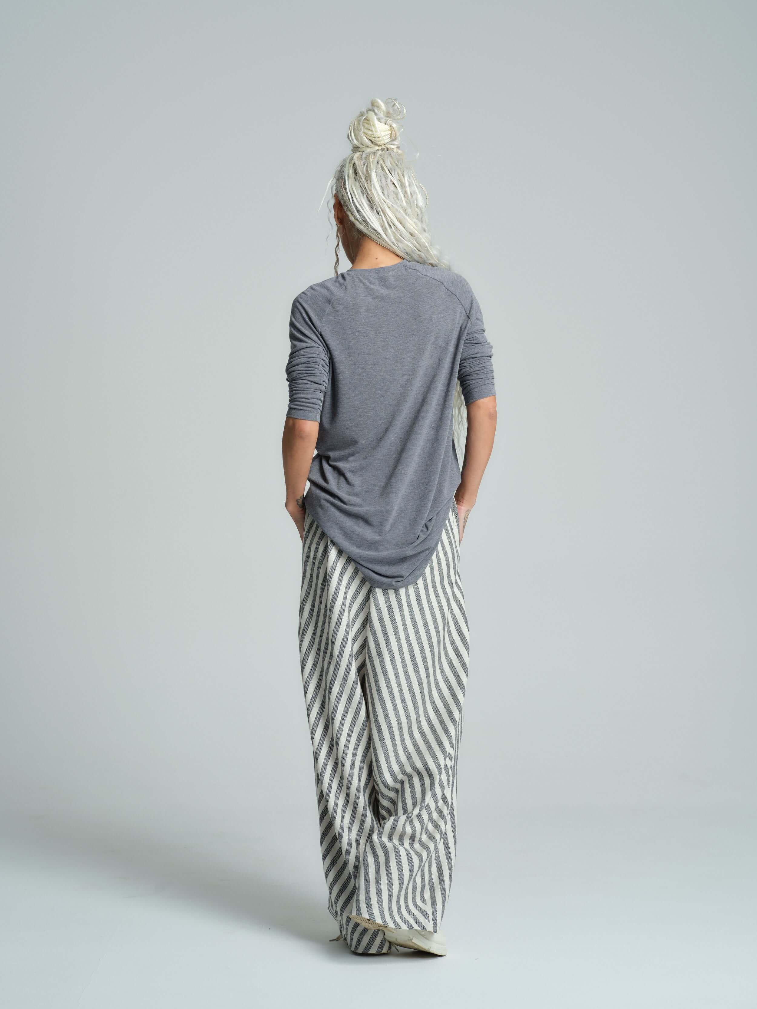 Long-Sleeved Cotton-Blend Top - Image 7
