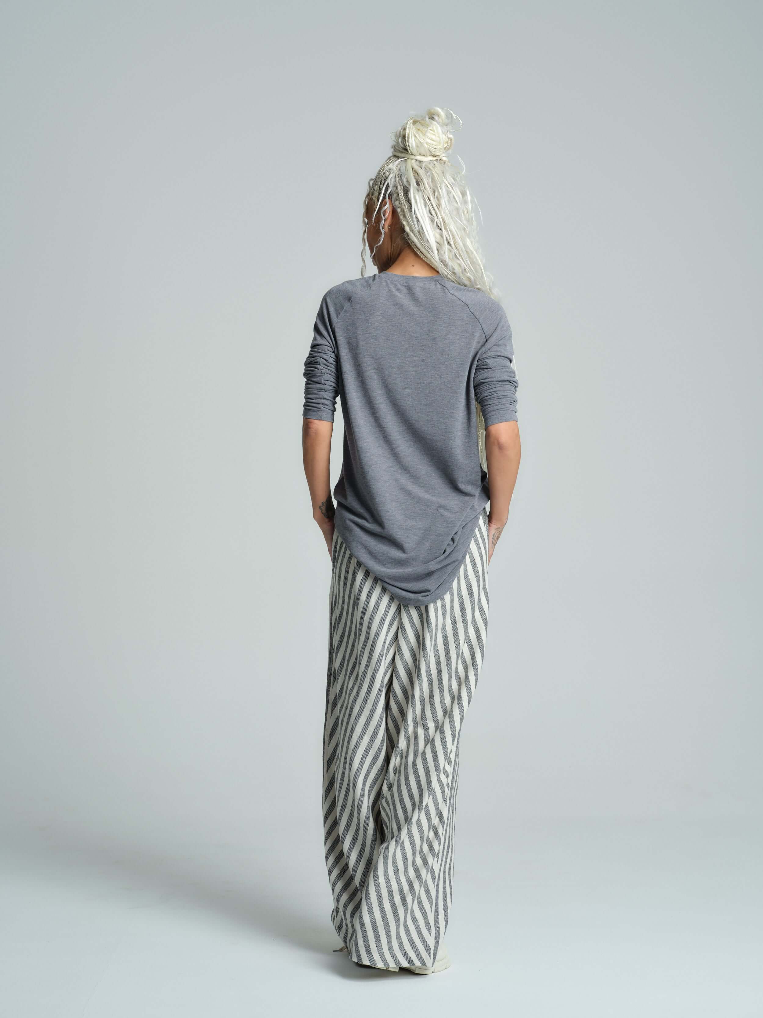 Long-Sleeved Cotton-Blend Top - Image 8