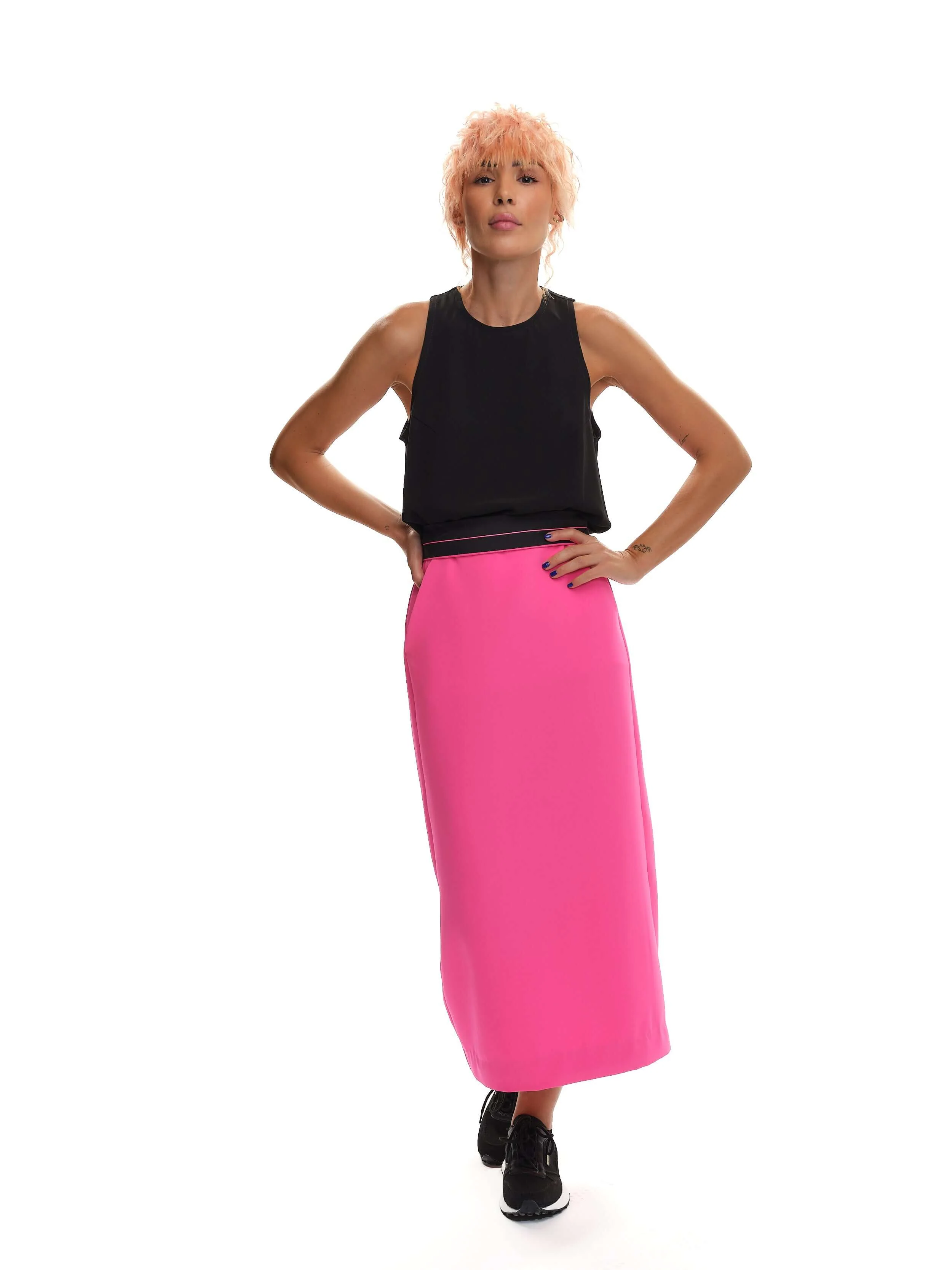 Magenta Midi Skirt - Image 6