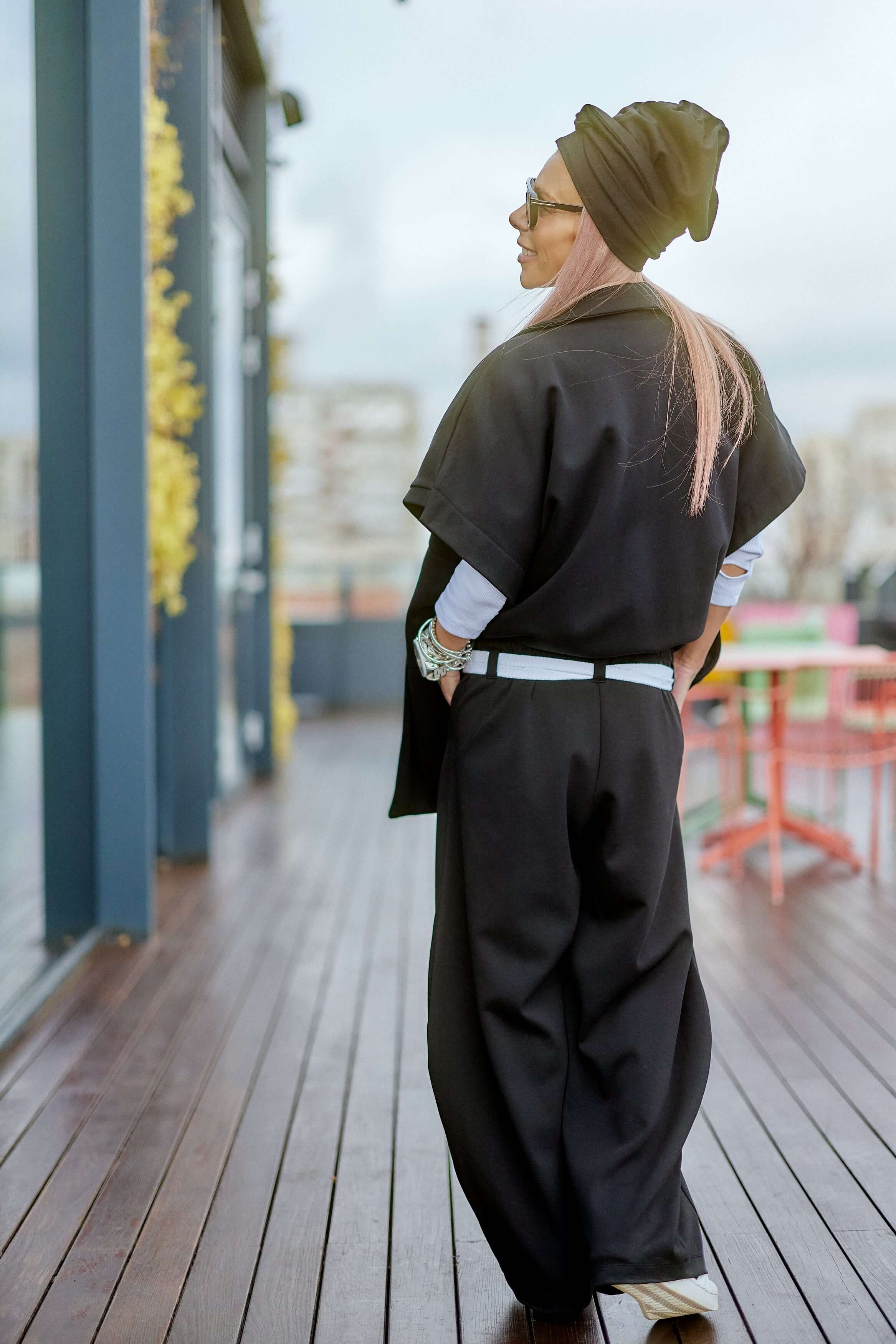 Oversized Black Three-Piece Set - Image 2
