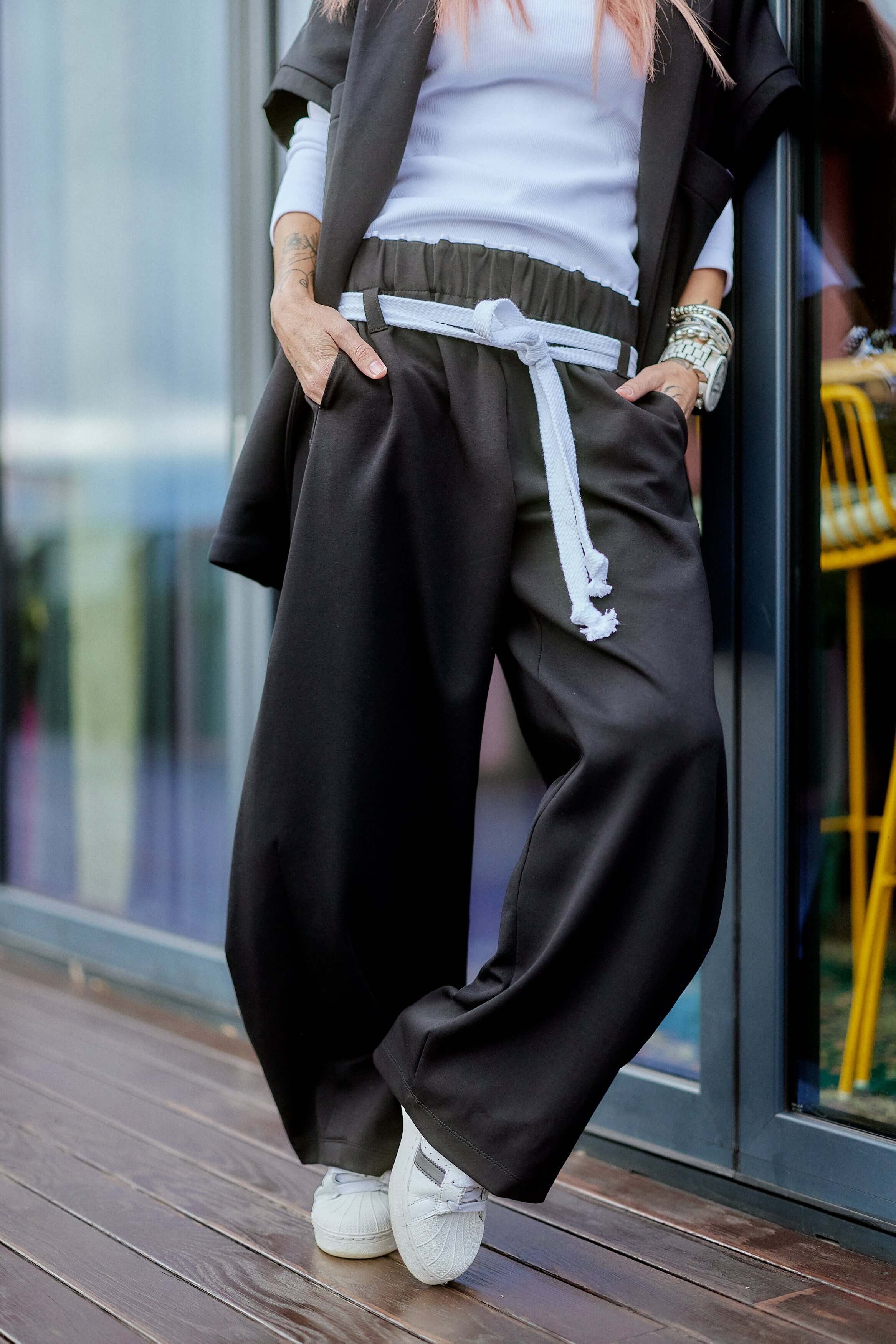Oversized Black Three-Piece Set - Image 7
