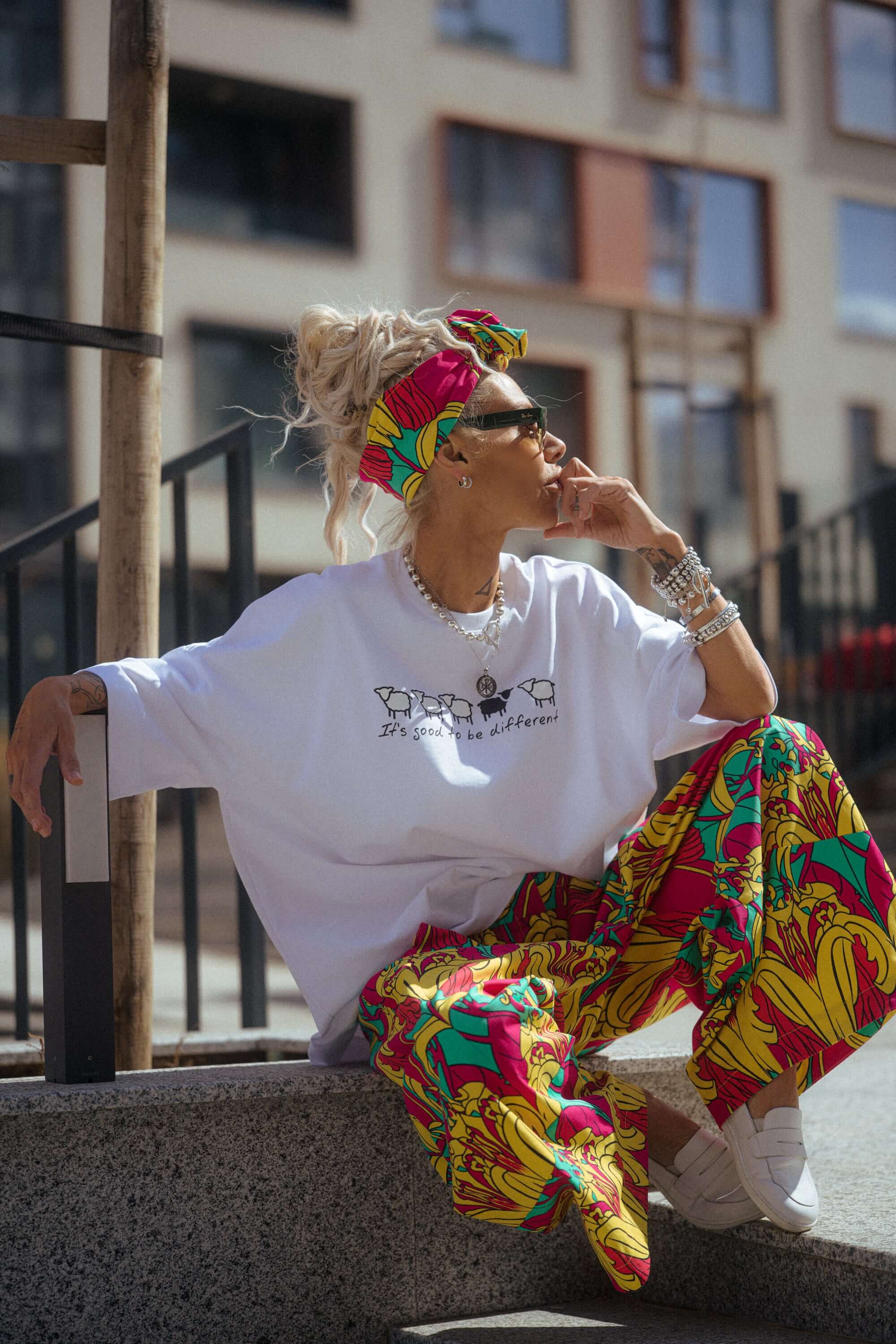Oversized Graphic Cotton T-Shirt - Image 4
