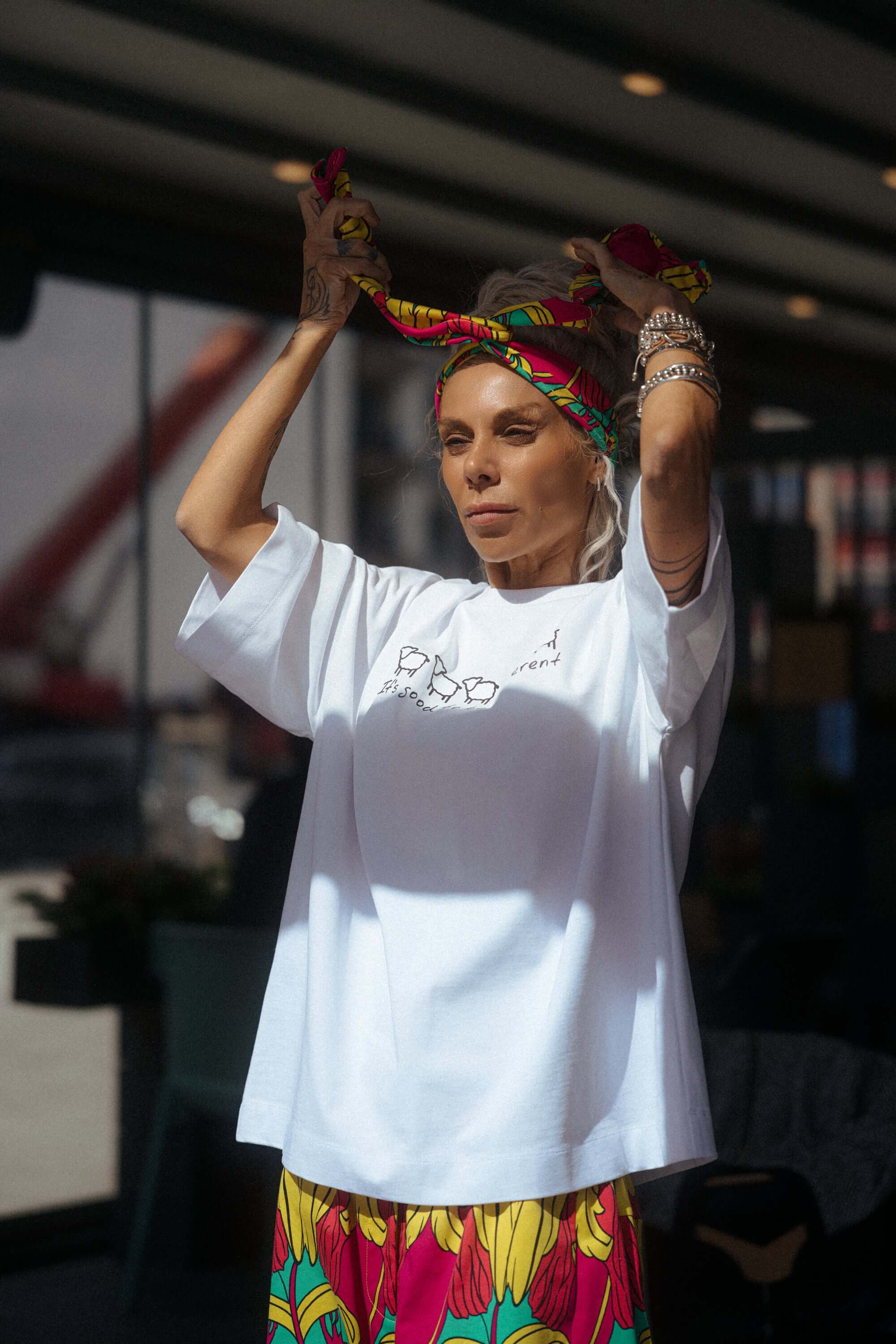 Oversized Graphic Cotton T-Shirt - Image 5