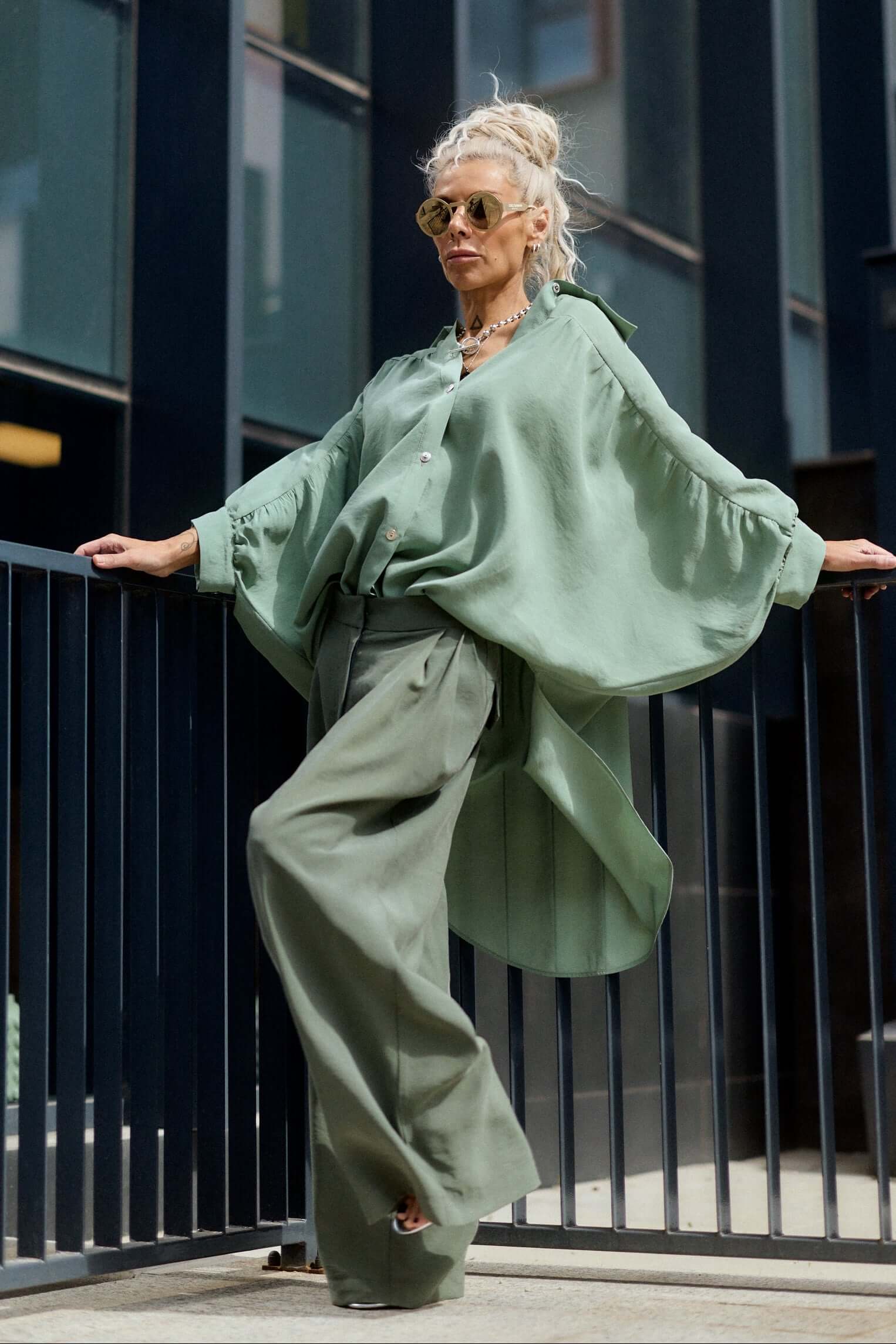 Oversized Green Shirt - Image 6